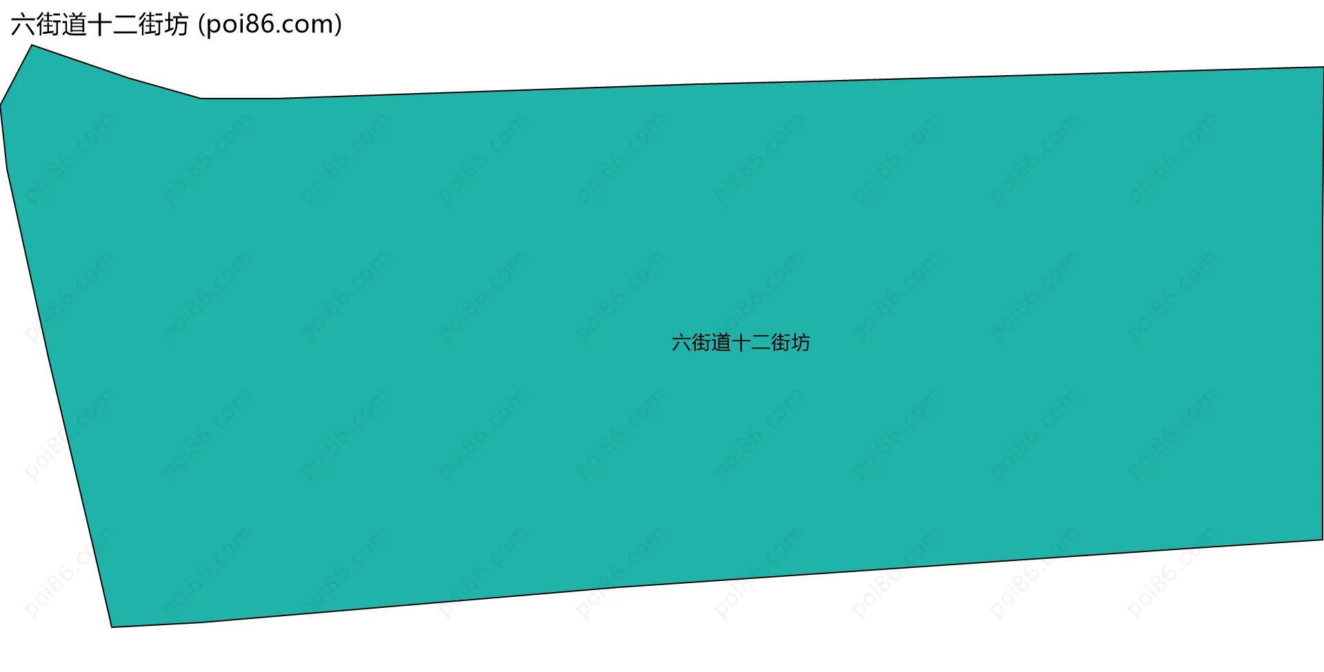 六街道十二街坊边界地图