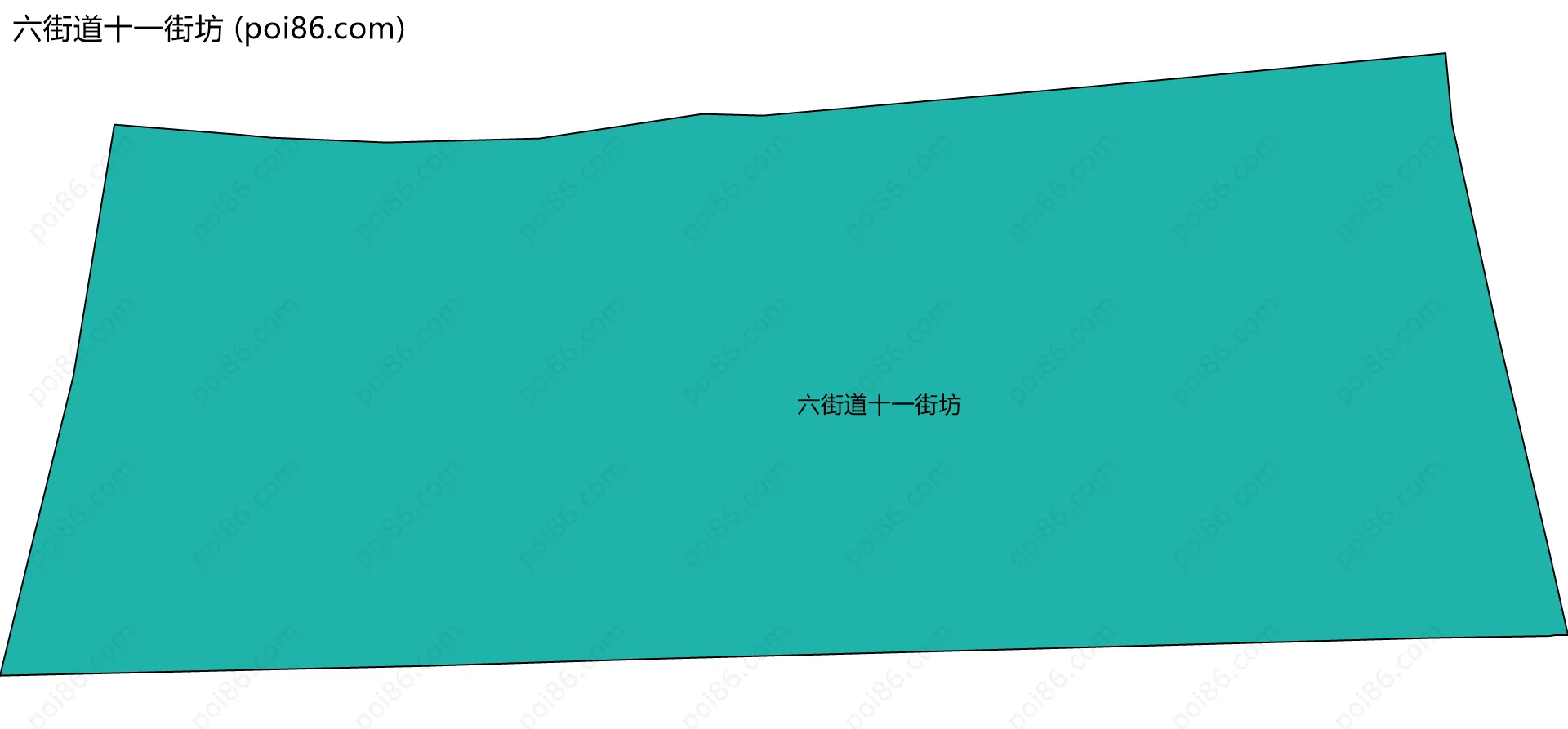 六街道十一街坊边界地图