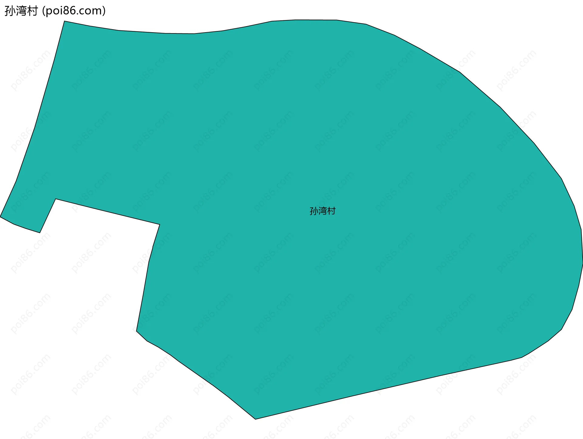 孙湾村边界地图