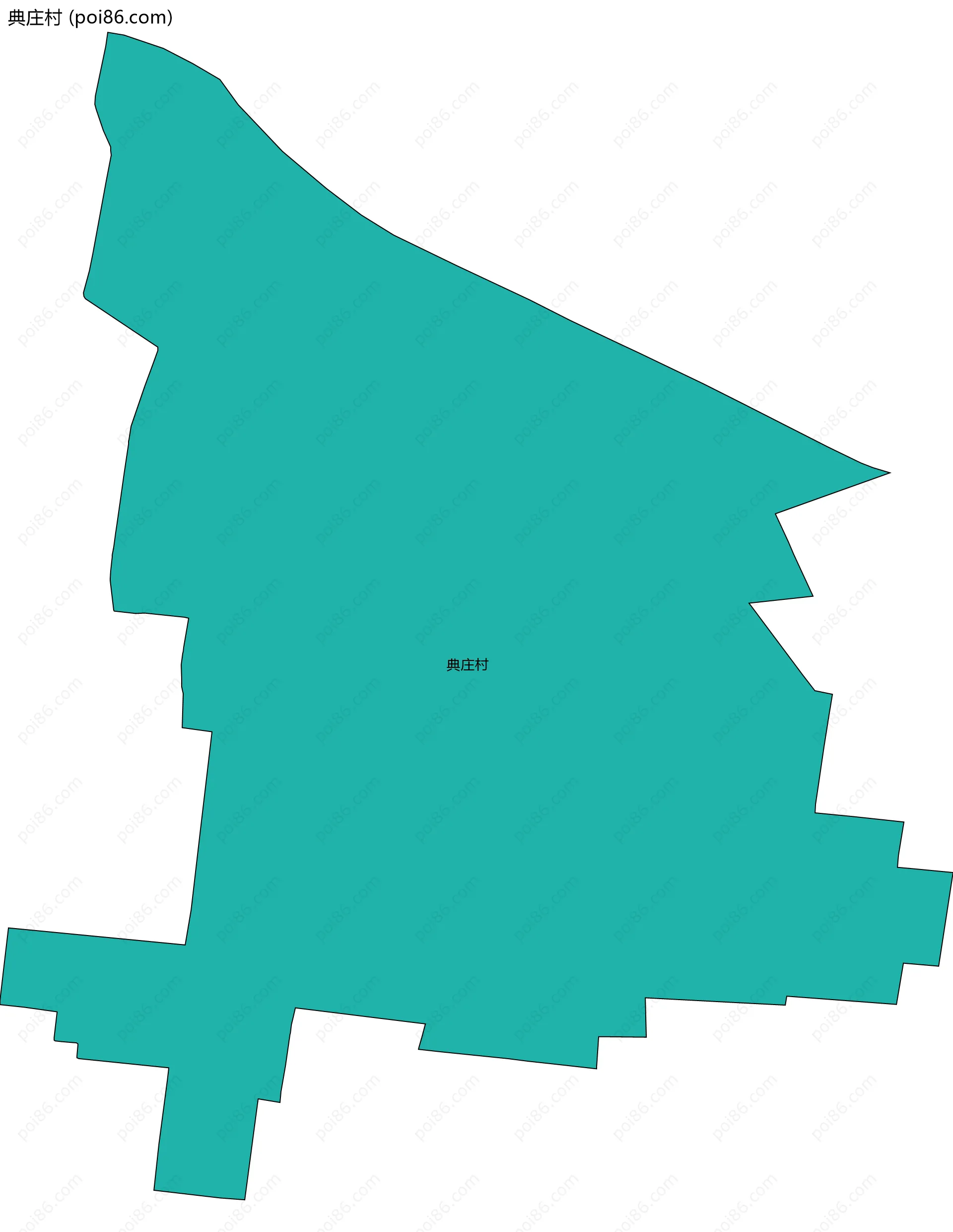 典庄村边界地图