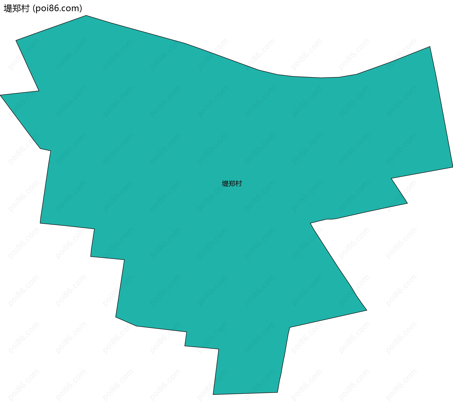 堤郑村边界地图