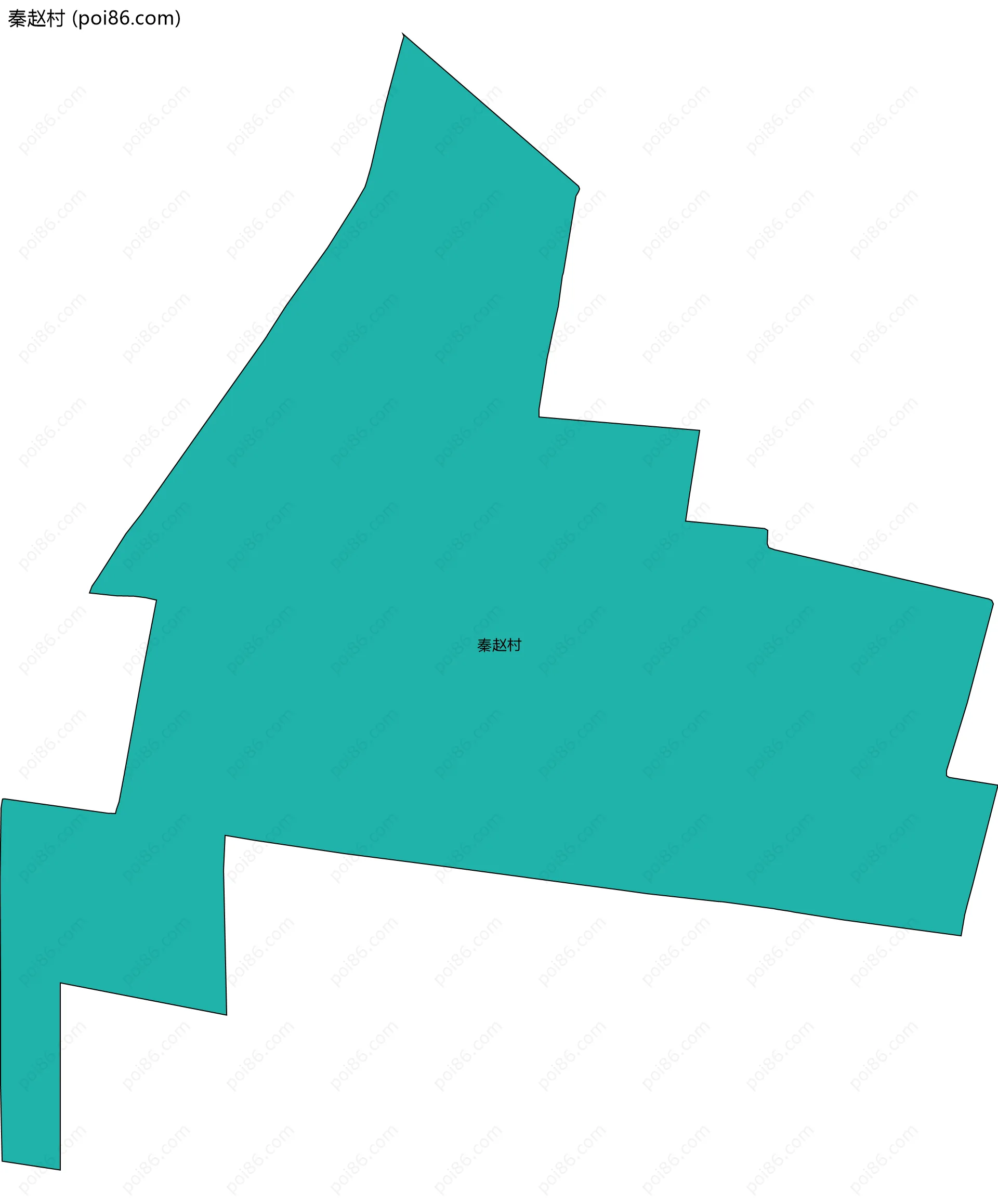 秦赵村边界地图