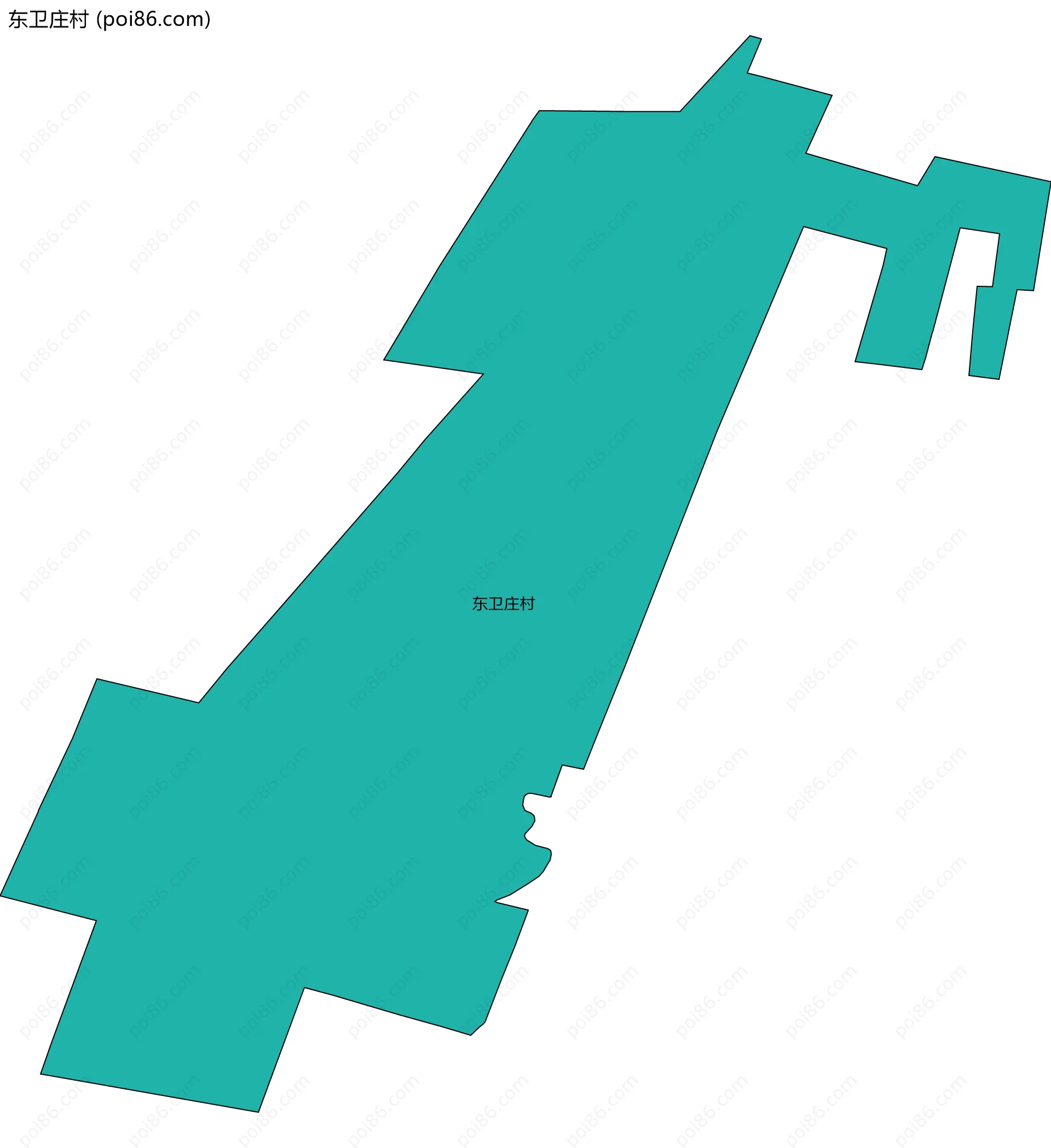 东卫庄村边界地图