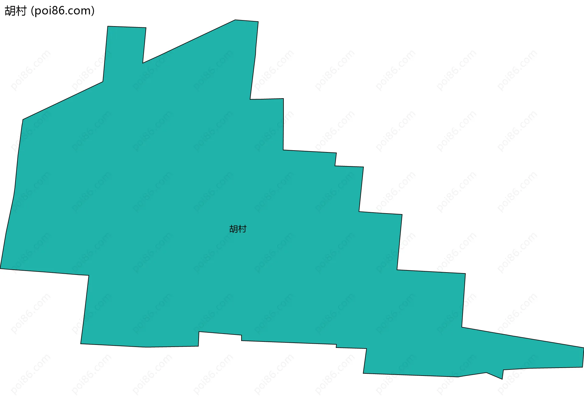 胡村边界地图