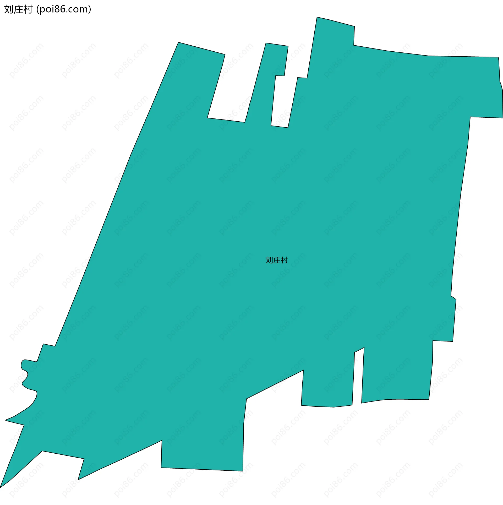 刘庄村边界地图