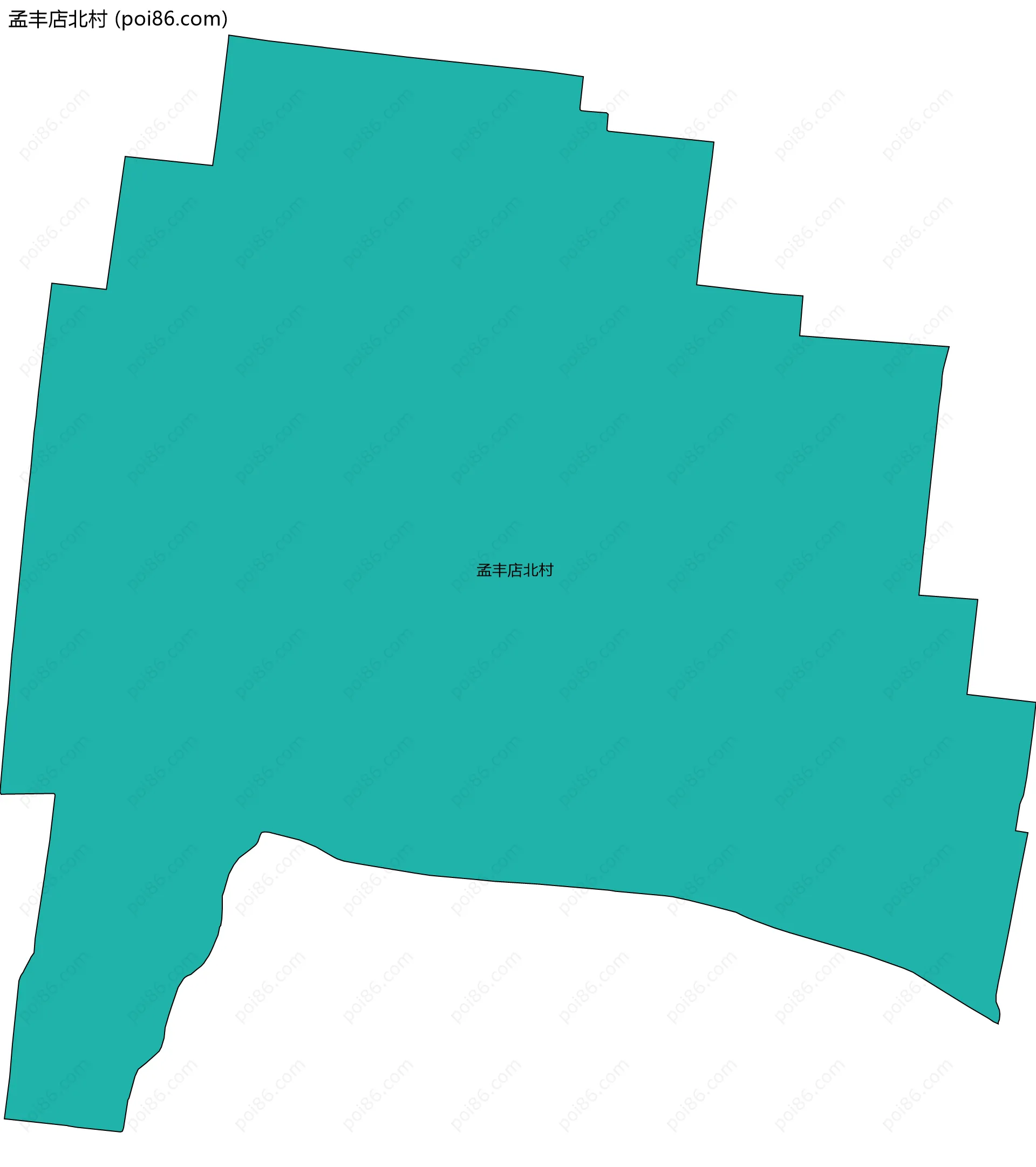 孟丰店北村边界地图