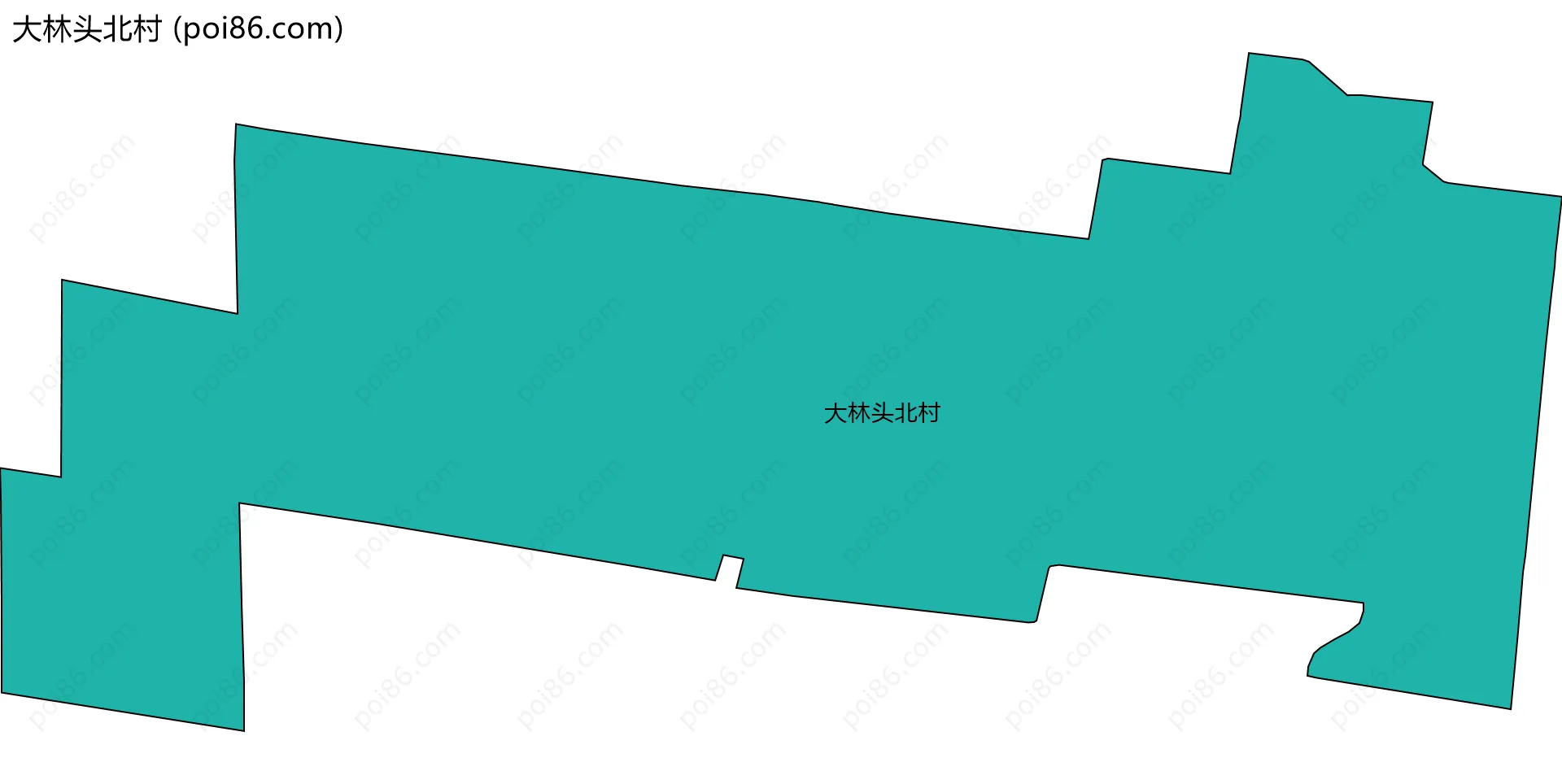 大林头北村边界地图