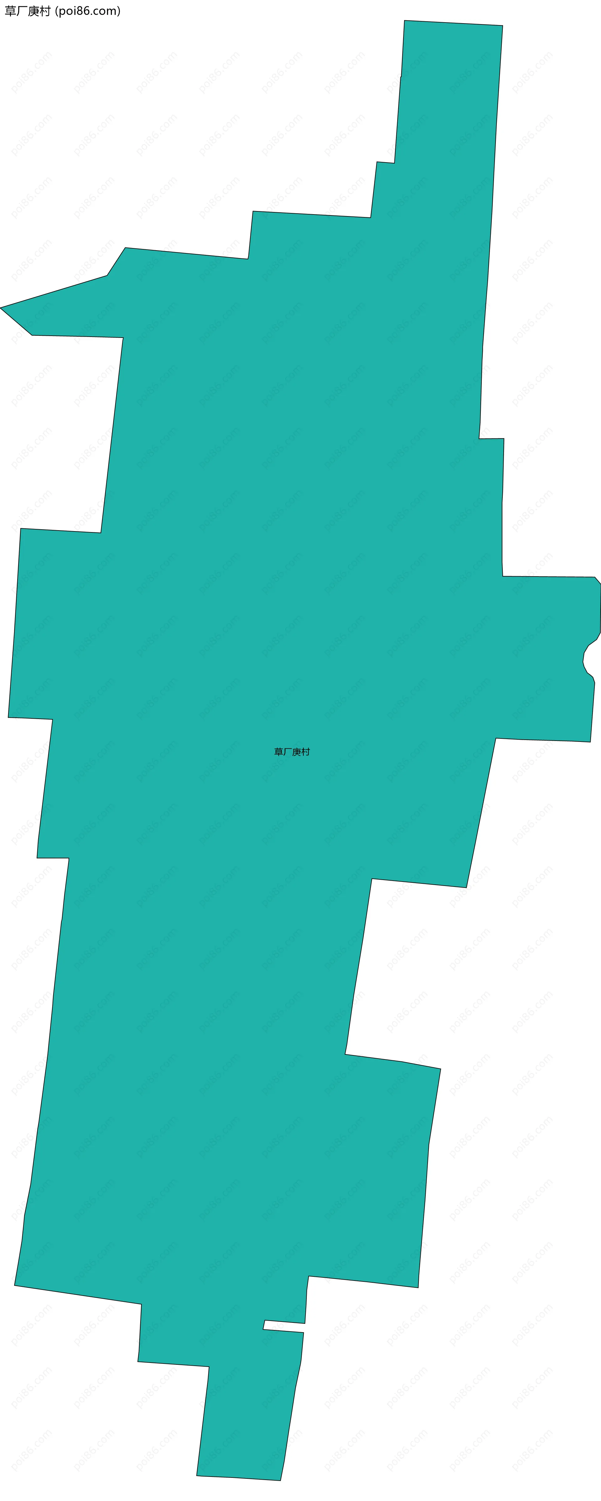 草厂庚村边界地图