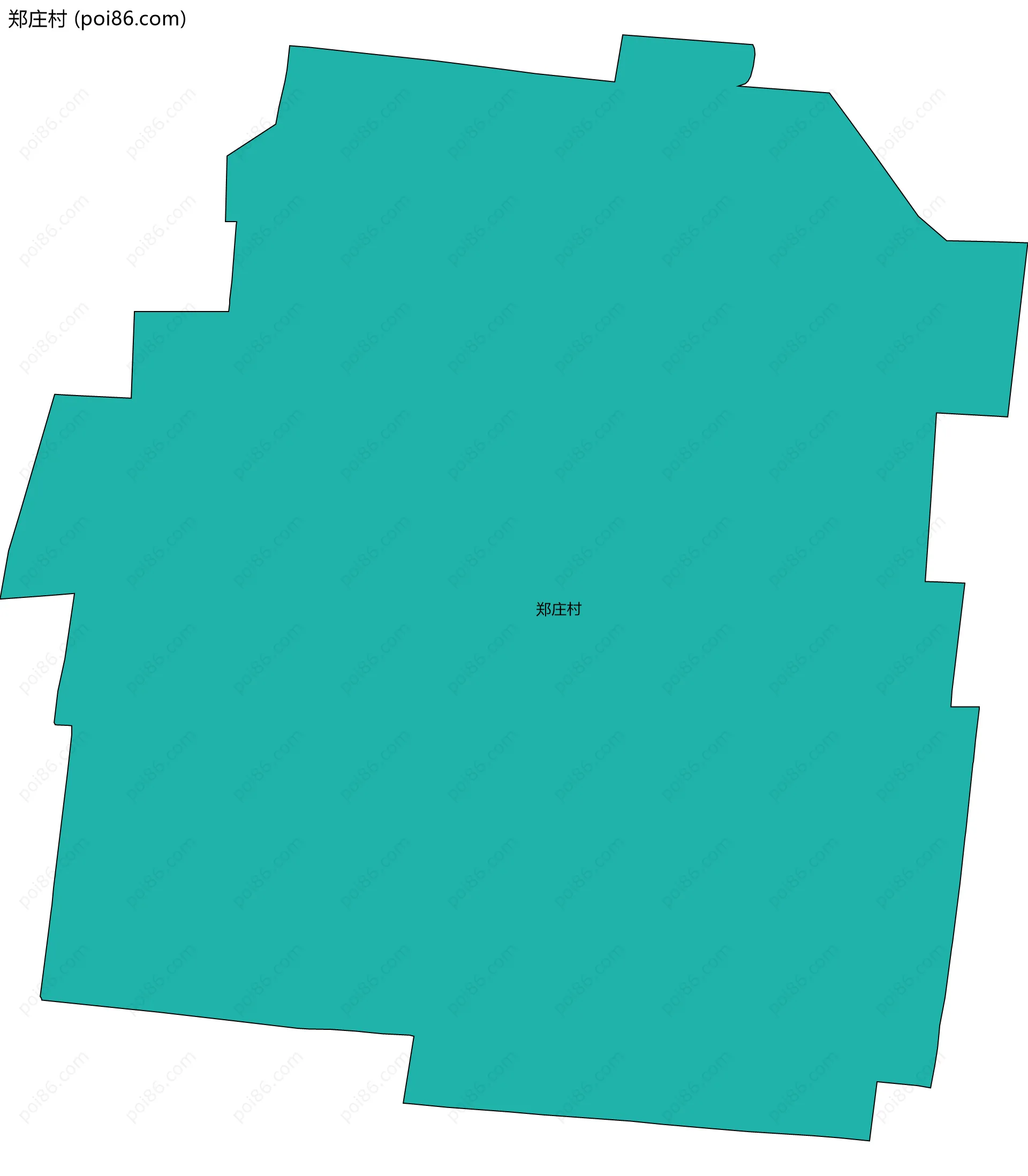 郑庄村边界地图