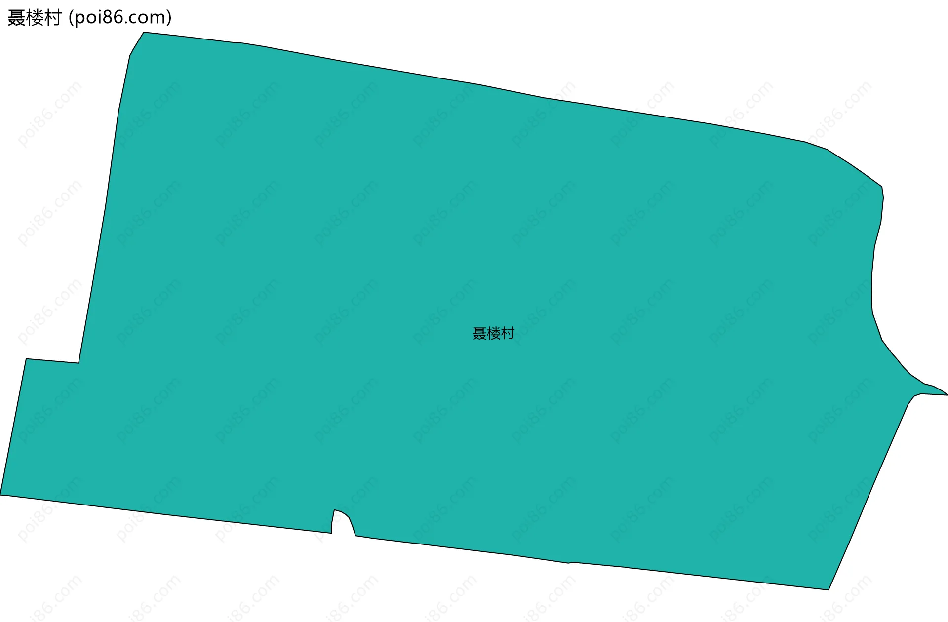 聂楼村边界地图
