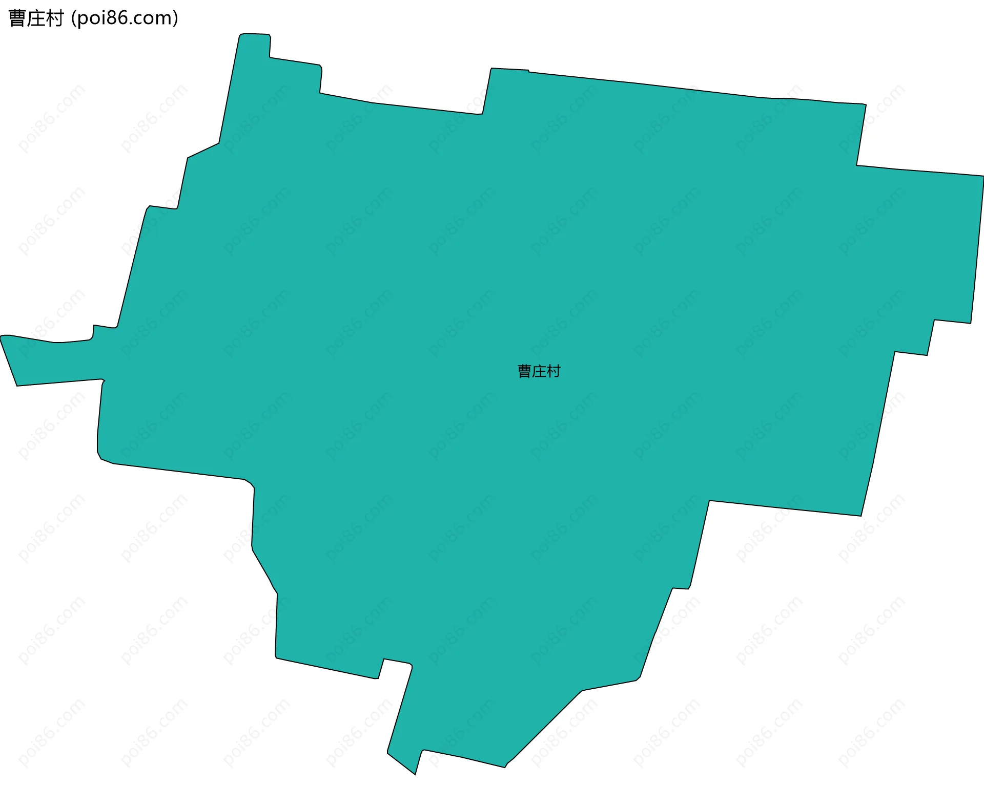 曹庄村边界地图