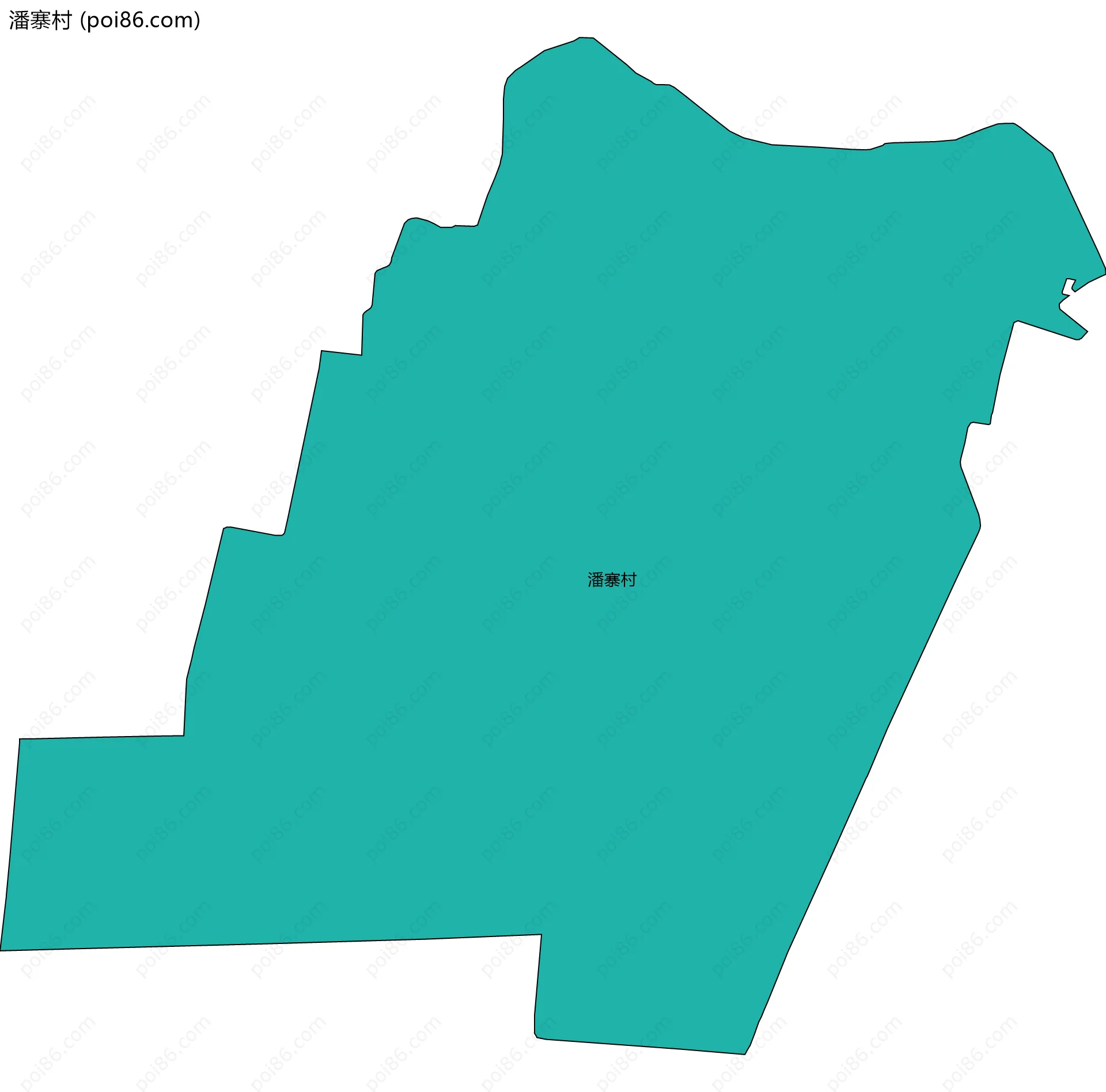 潘寨村边界地图
