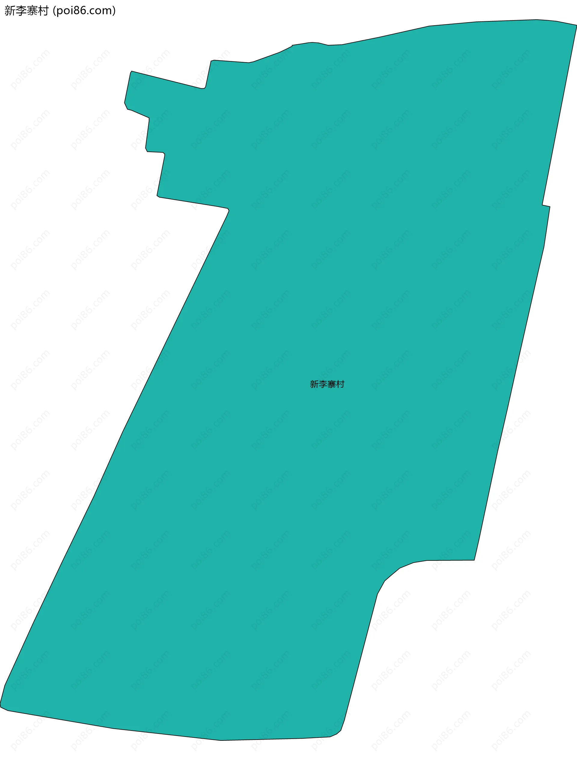 新李寨村边界地图