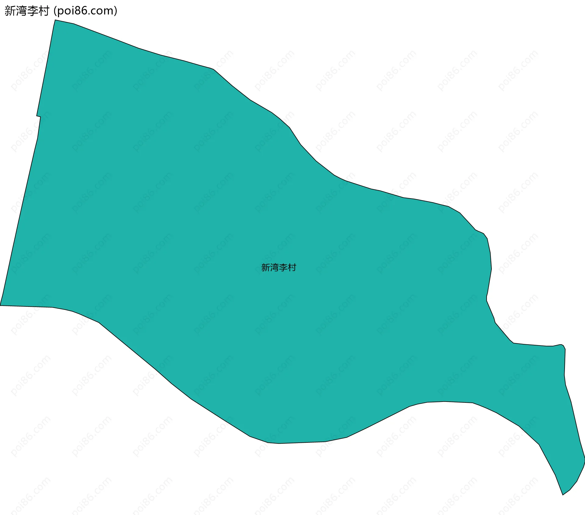新湾李村边界地图