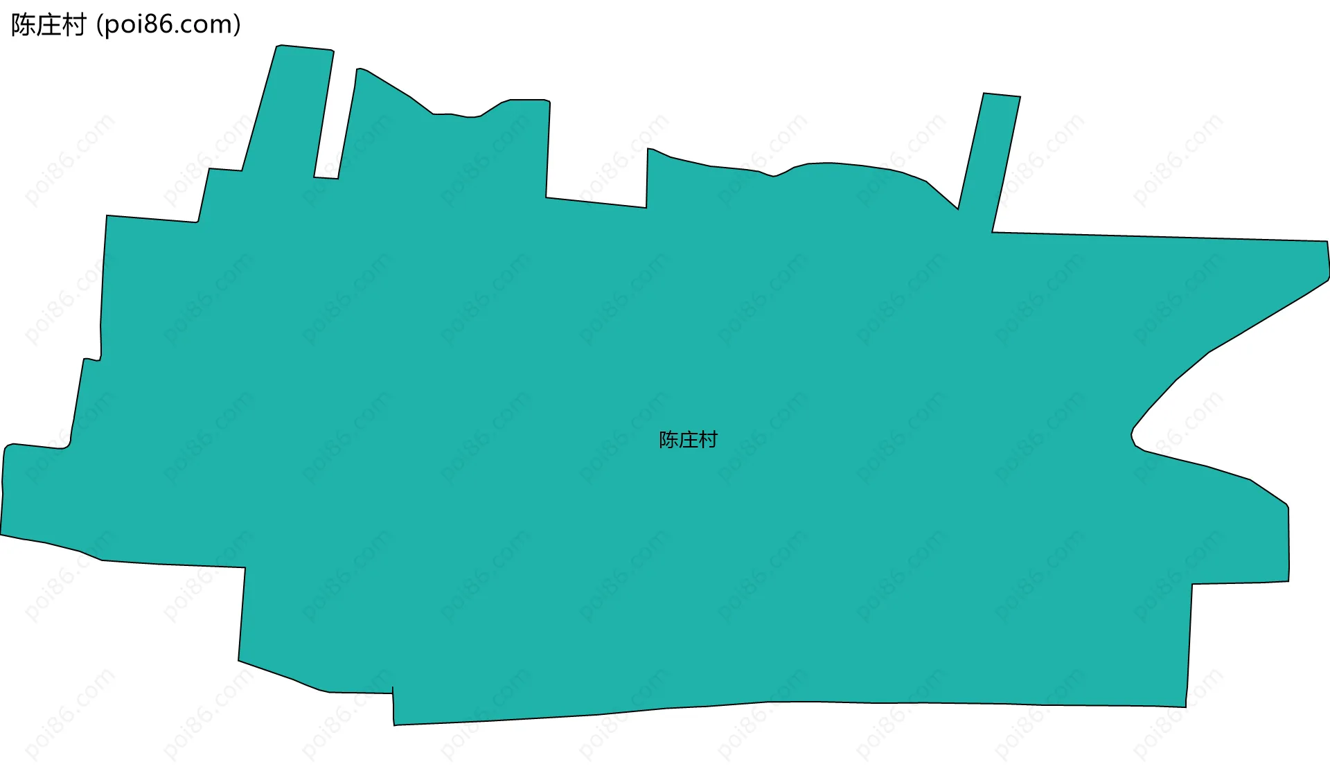 陈庄村边界地图