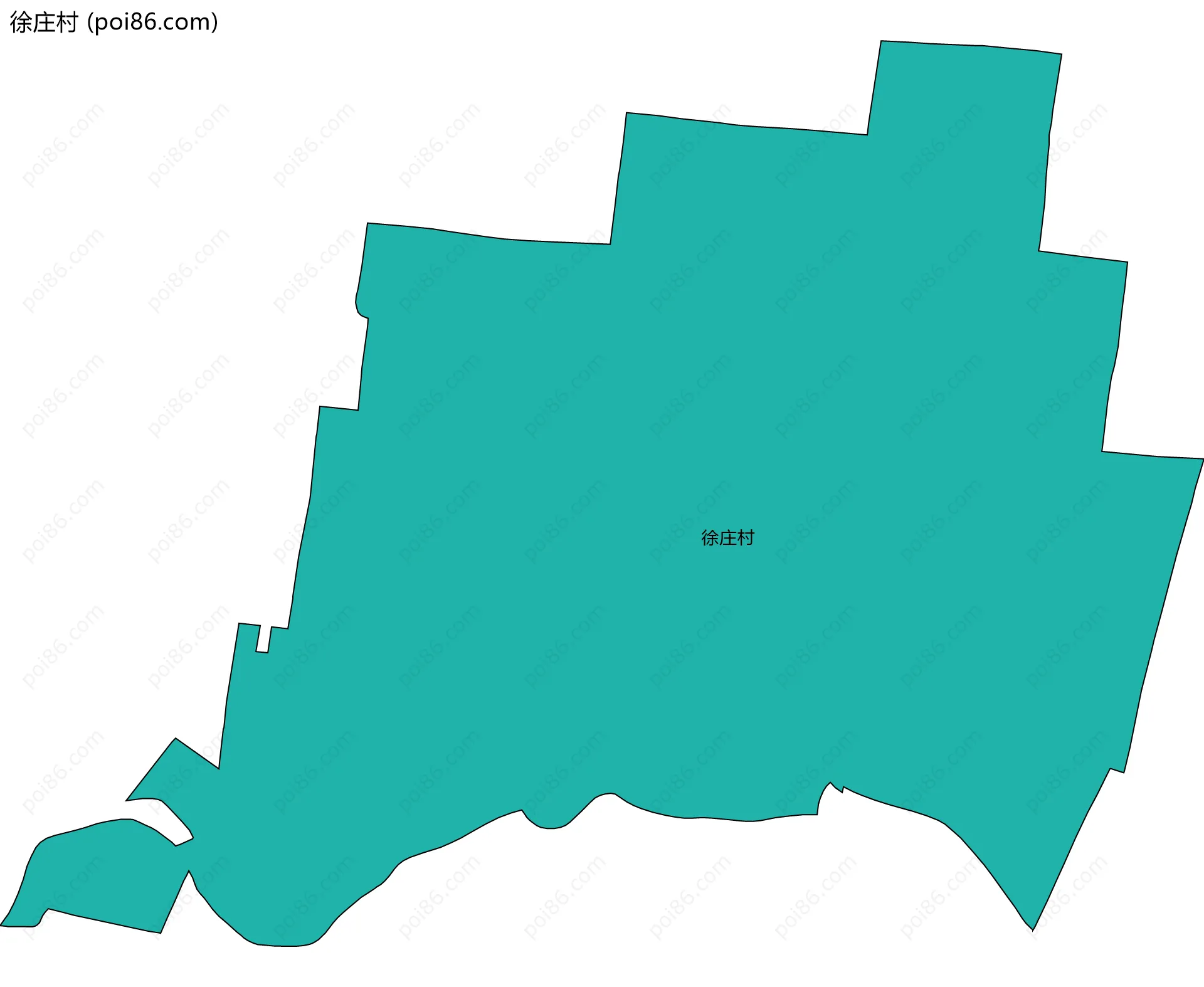 徐庄村边界地图