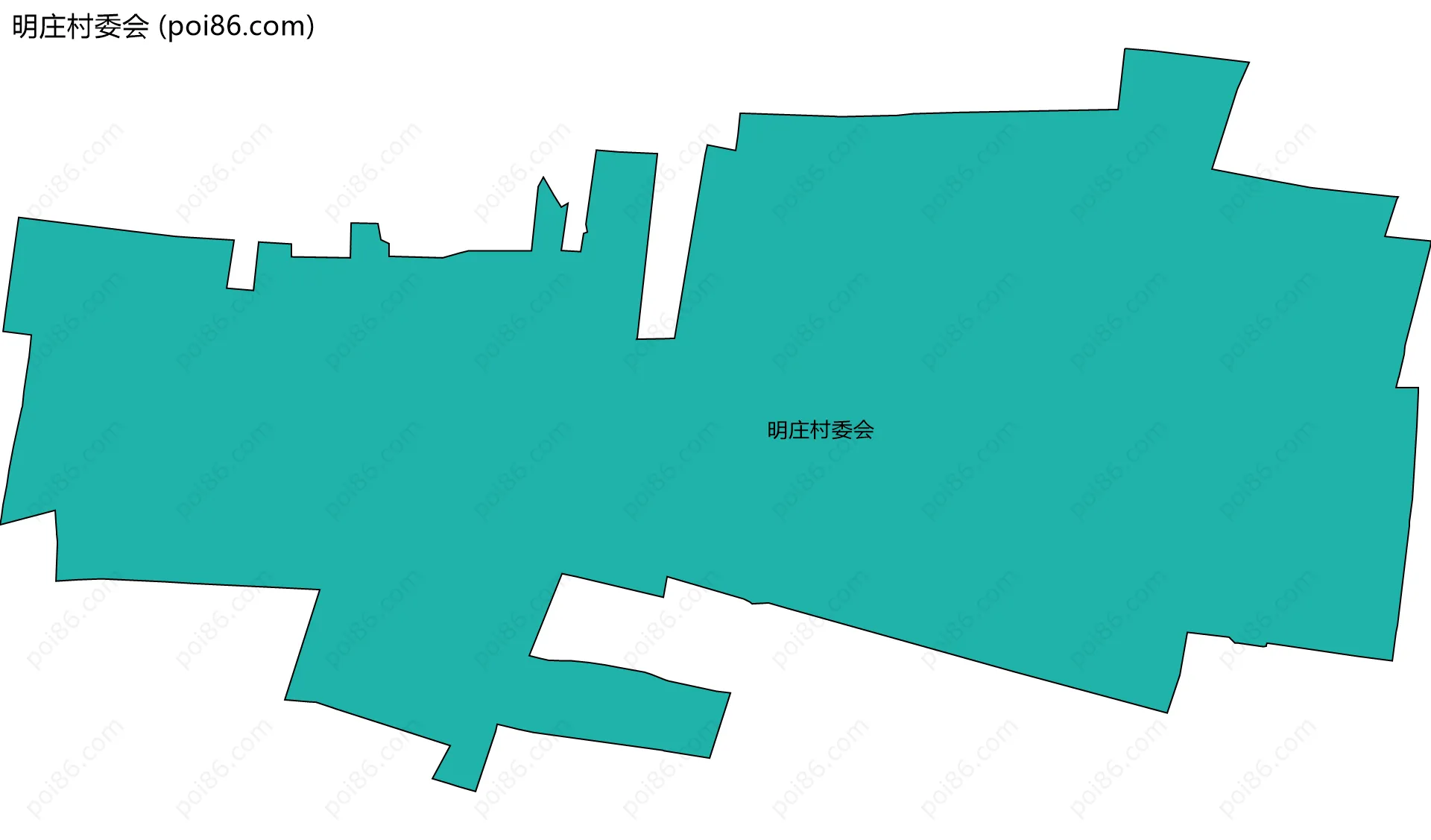 明庄村委会边界地图