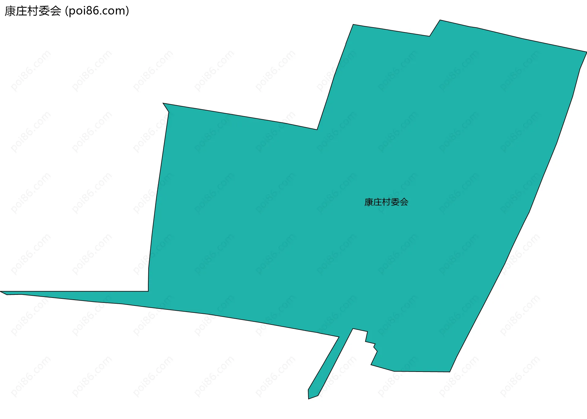康庄村委会边界地图