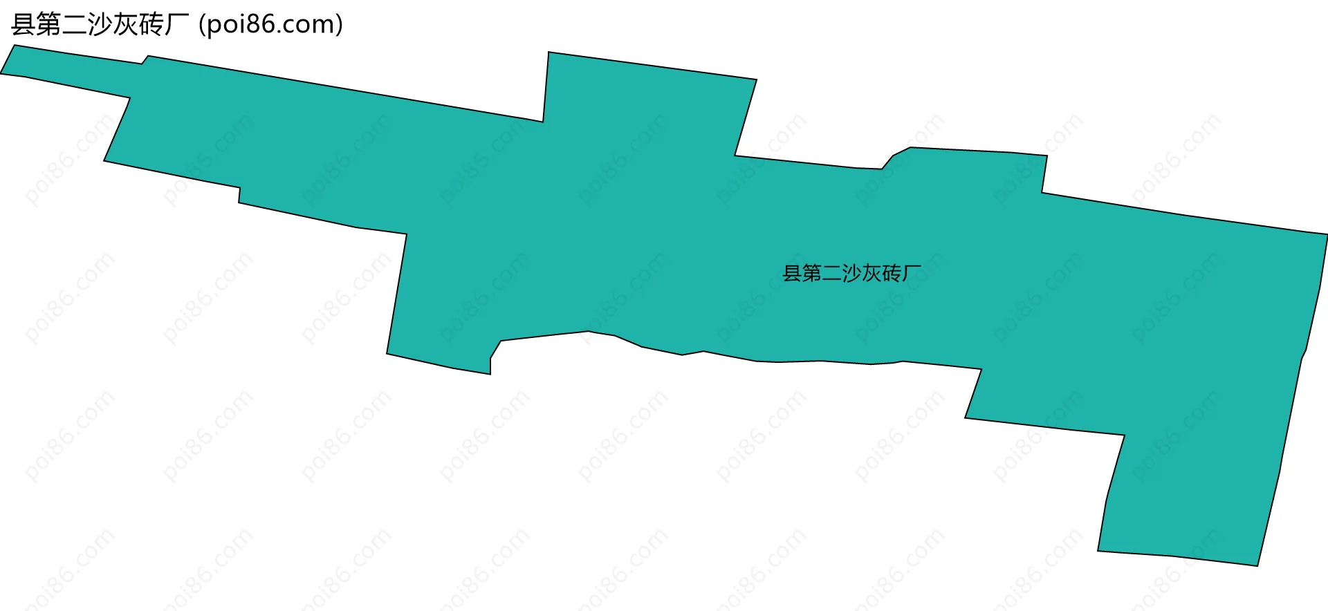 县第二沙灰砖厂边界地图