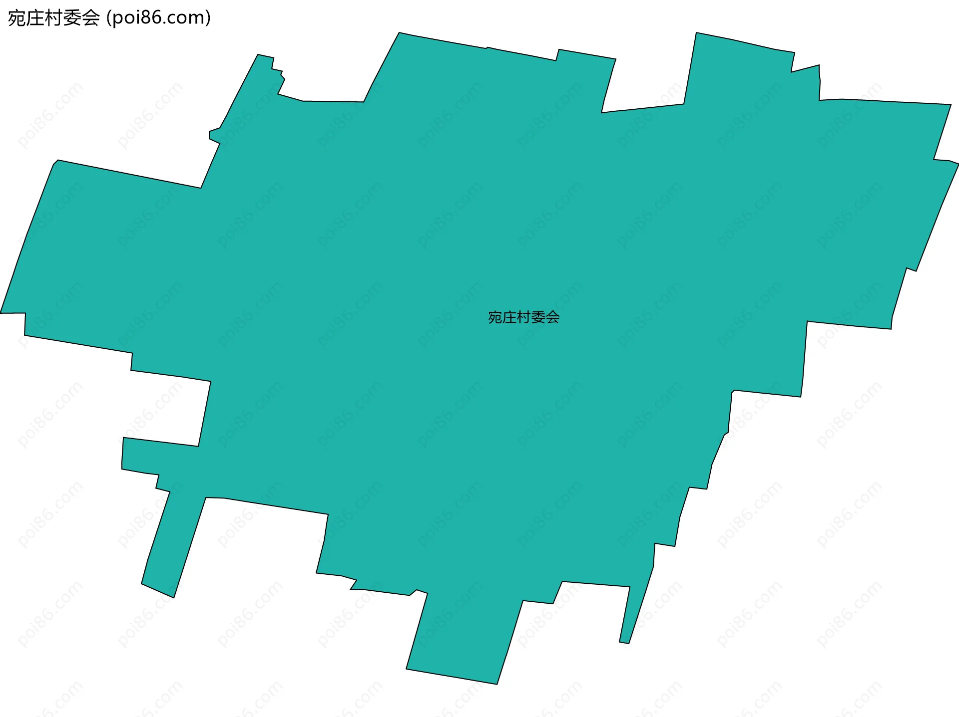 宛庄村委会边界地图