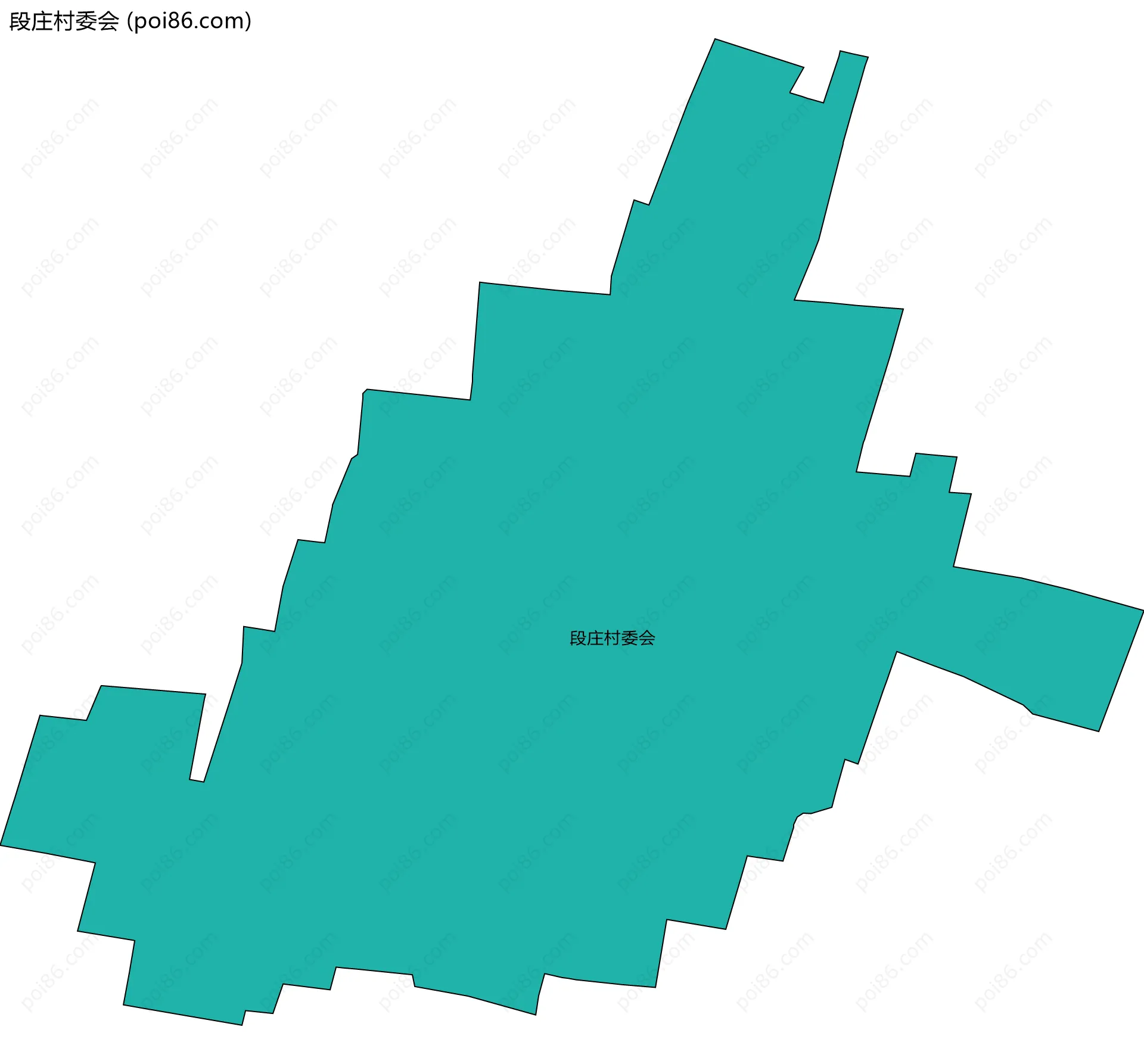 段庄村委会边界地图