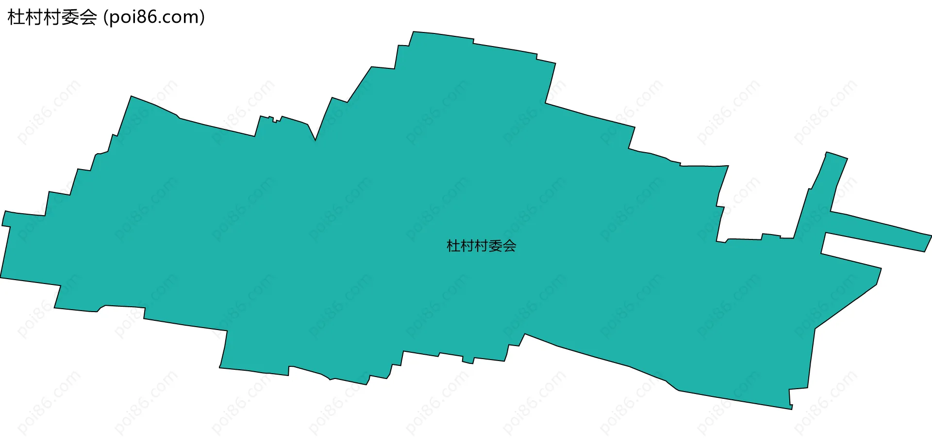 杜村村委会边界地图