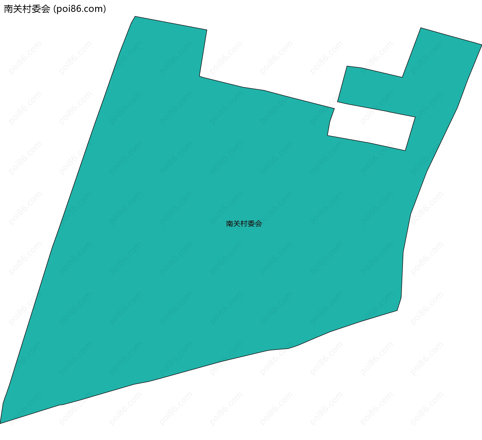 南关村委会边界地图