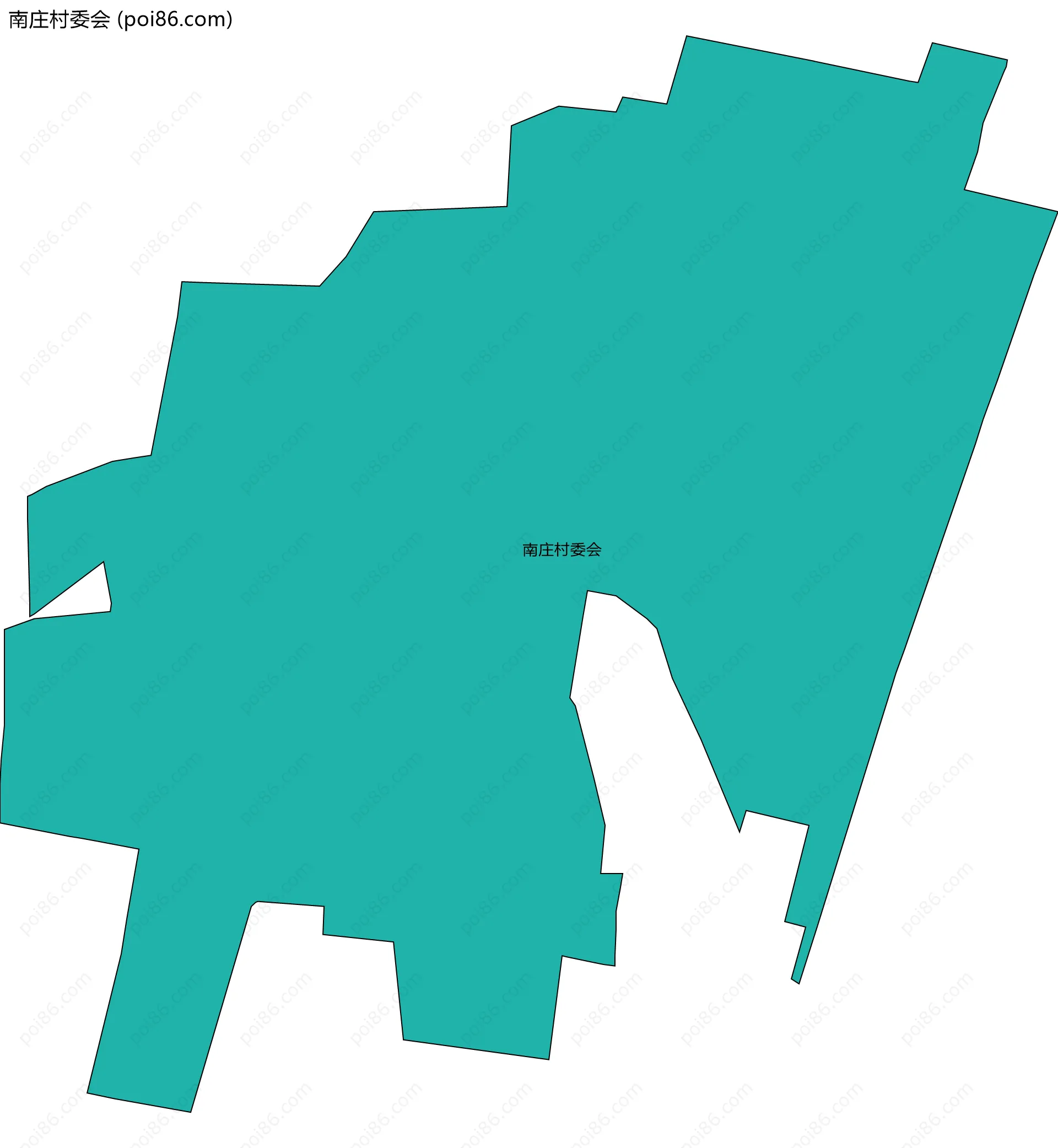 南庄村委会边界地图