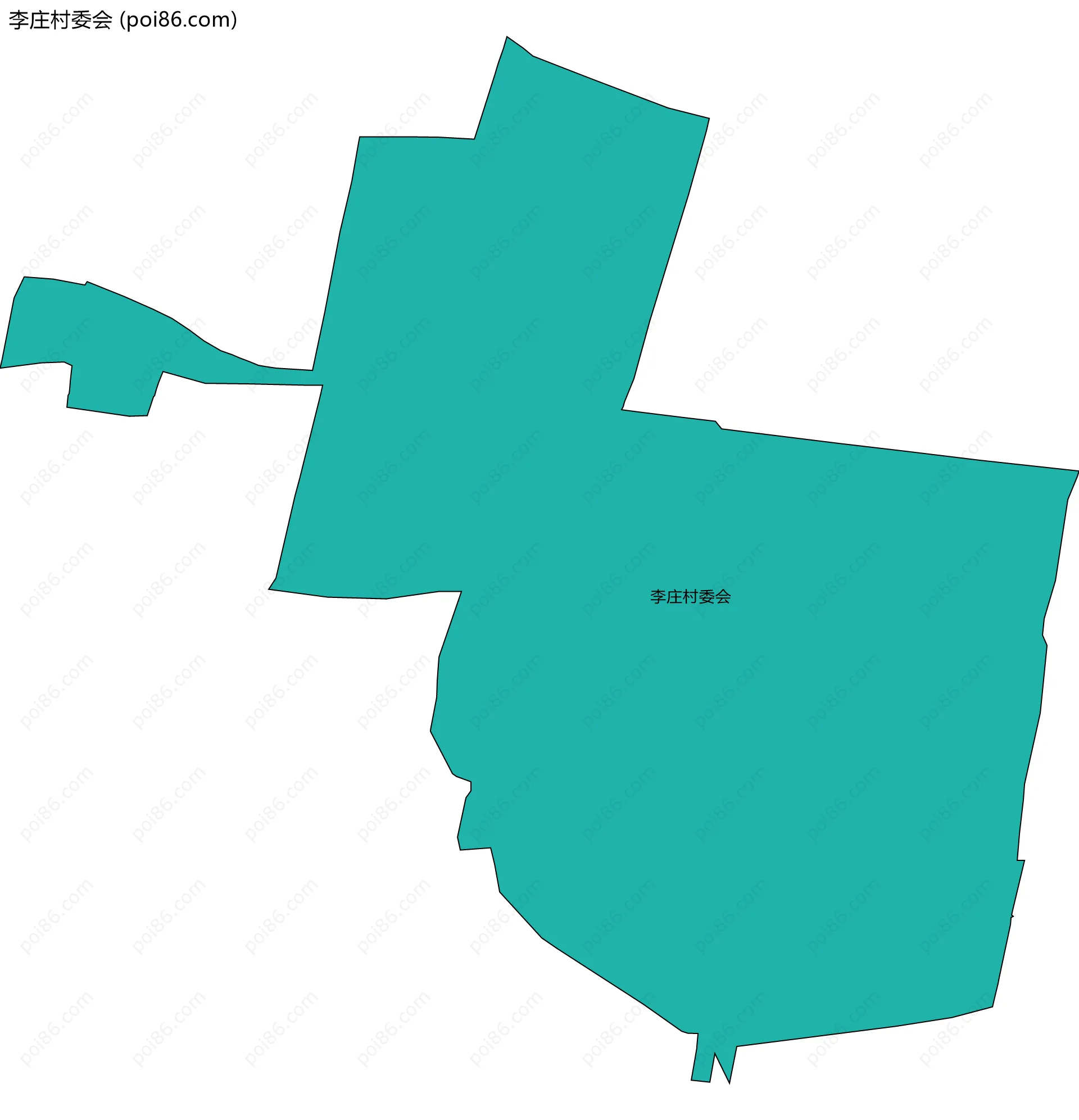李庄村委会边界地图