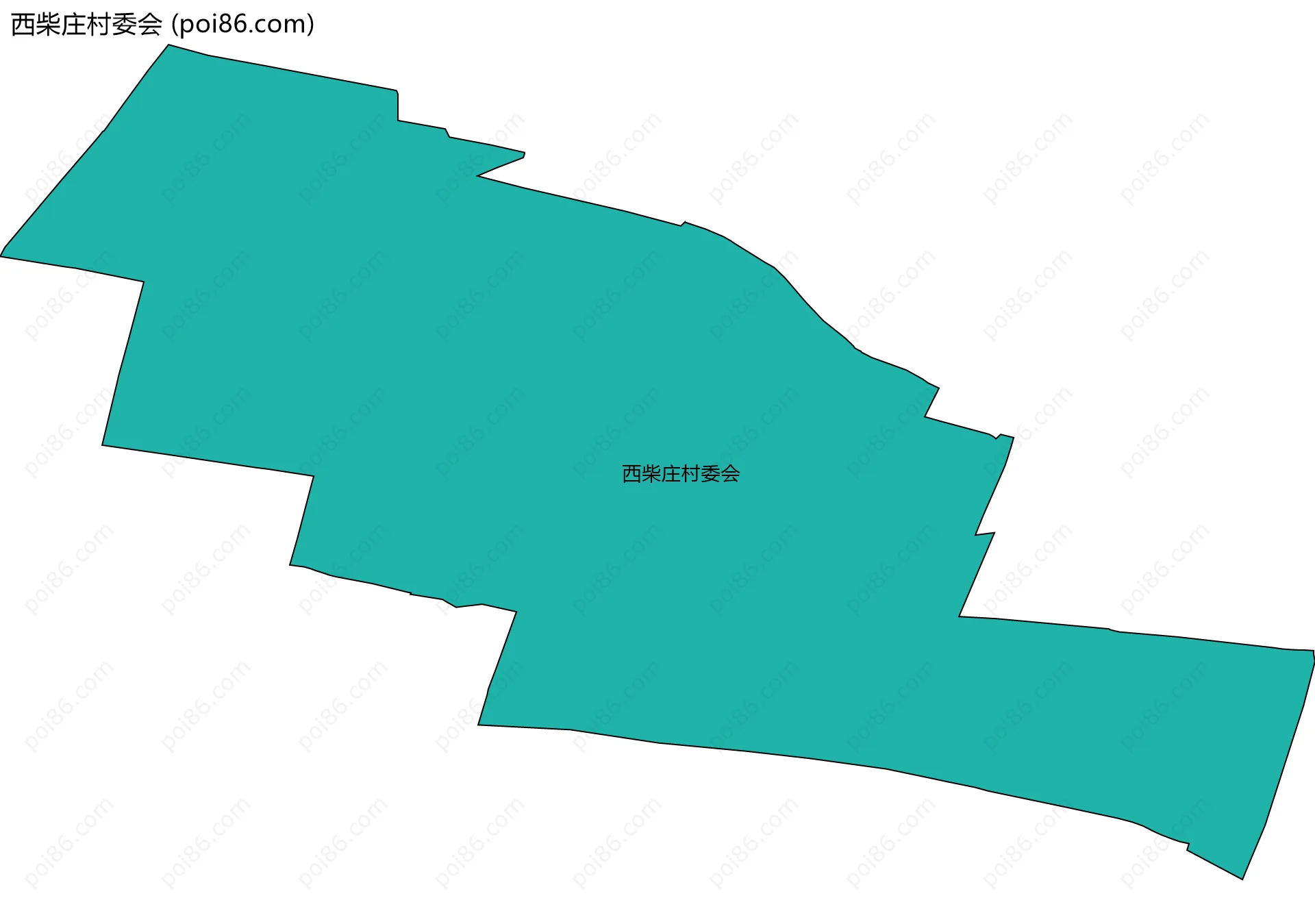 西柴庄村委会边界地图