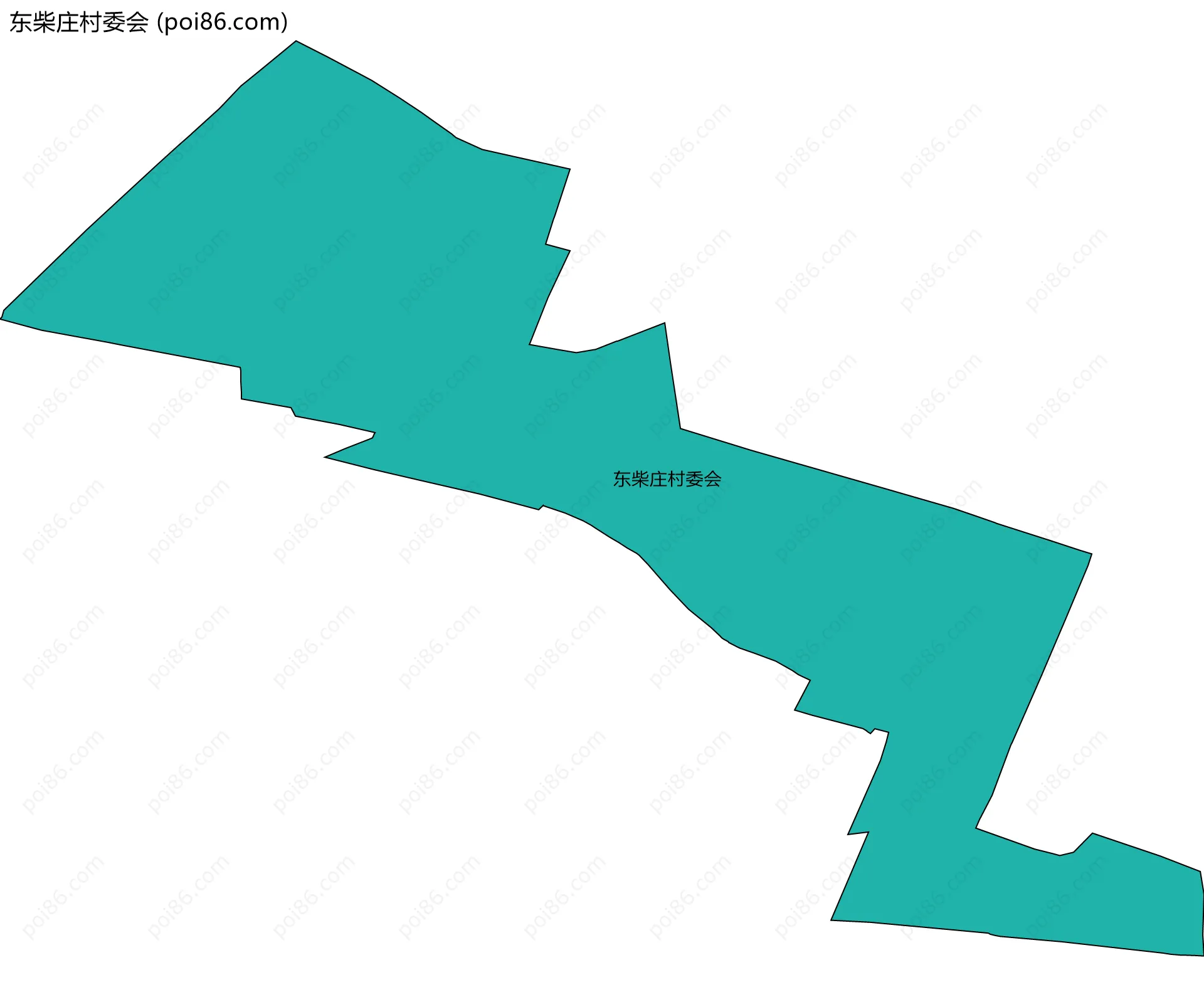 东柴庄村委会边界地图