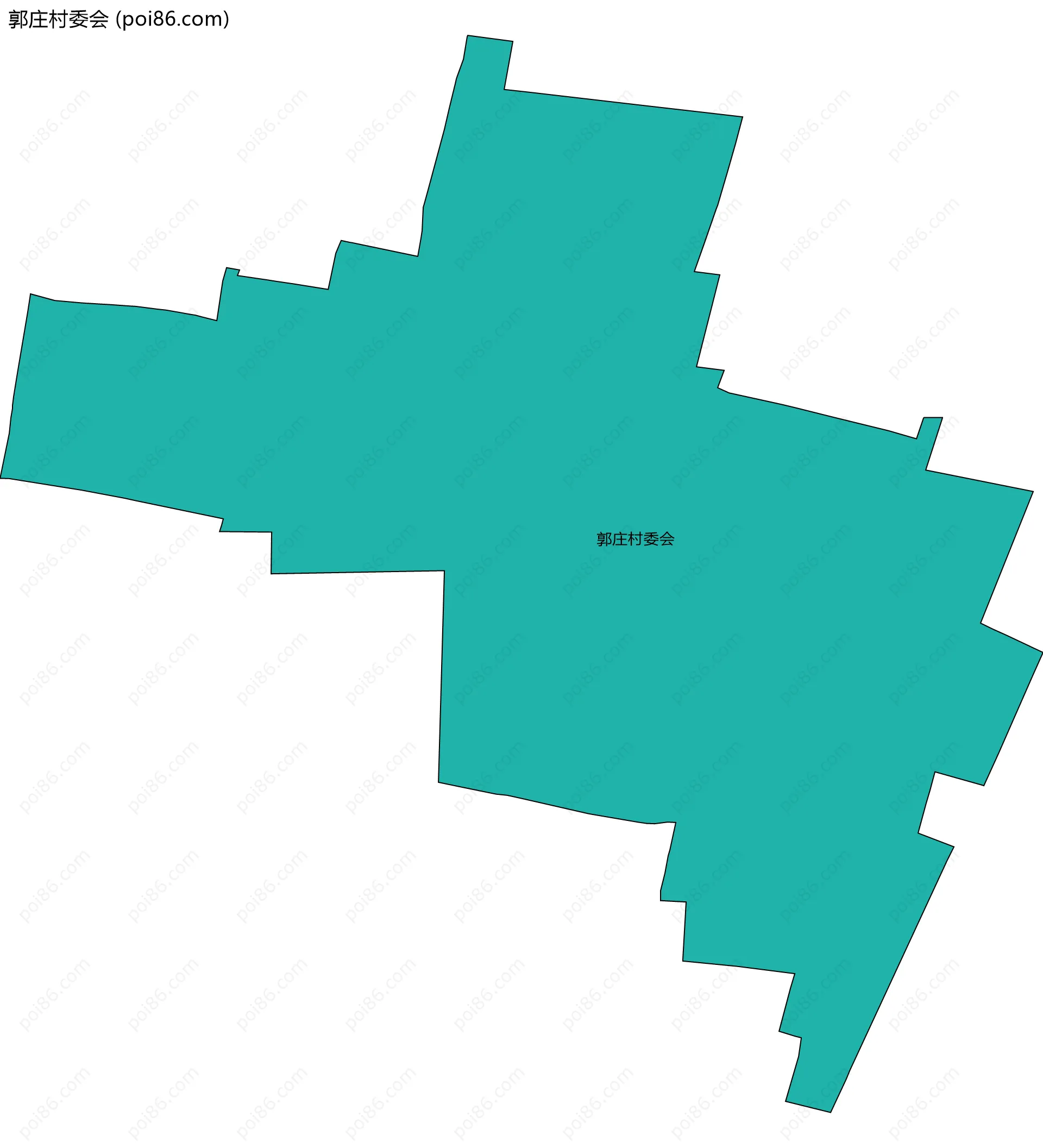 郭庄村委会边界地图