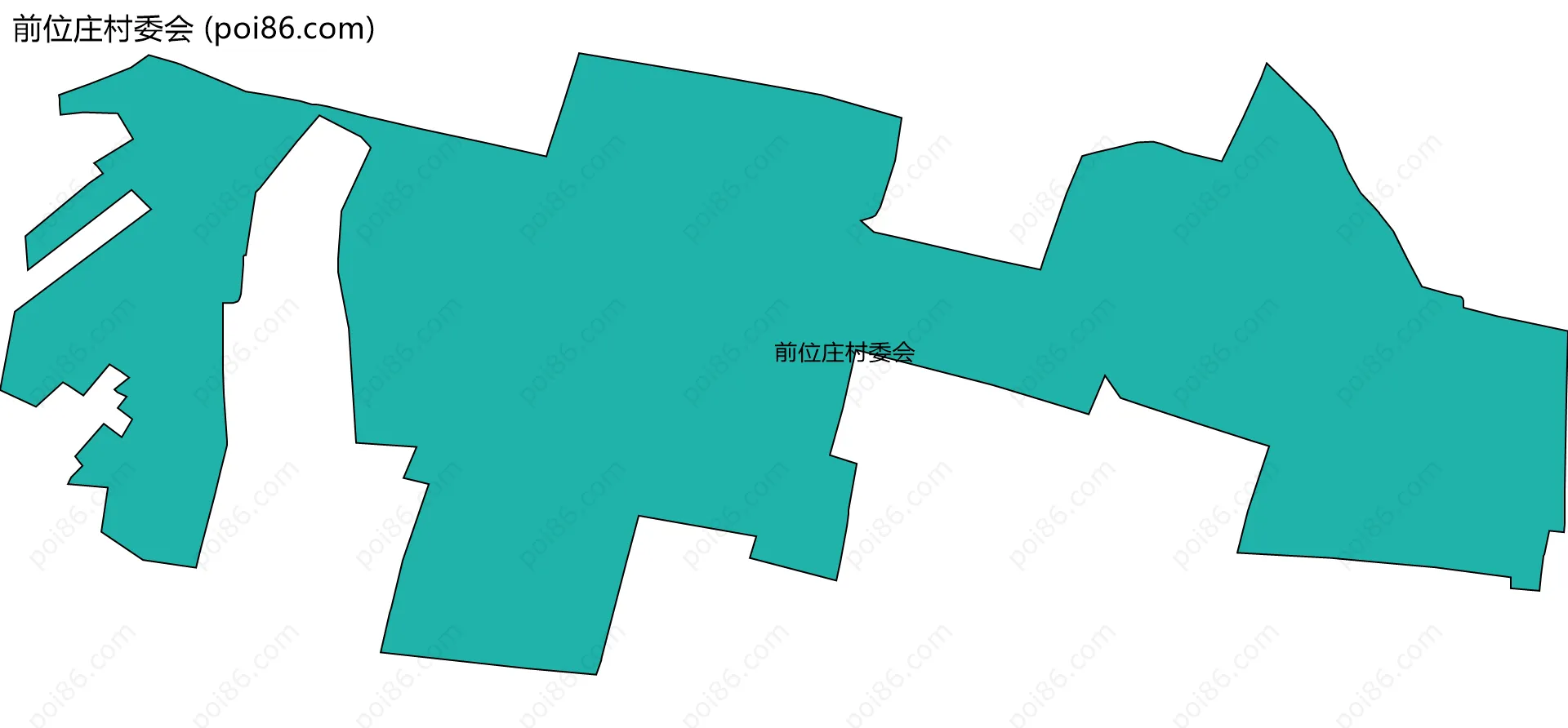 前位庄村委会边界地图