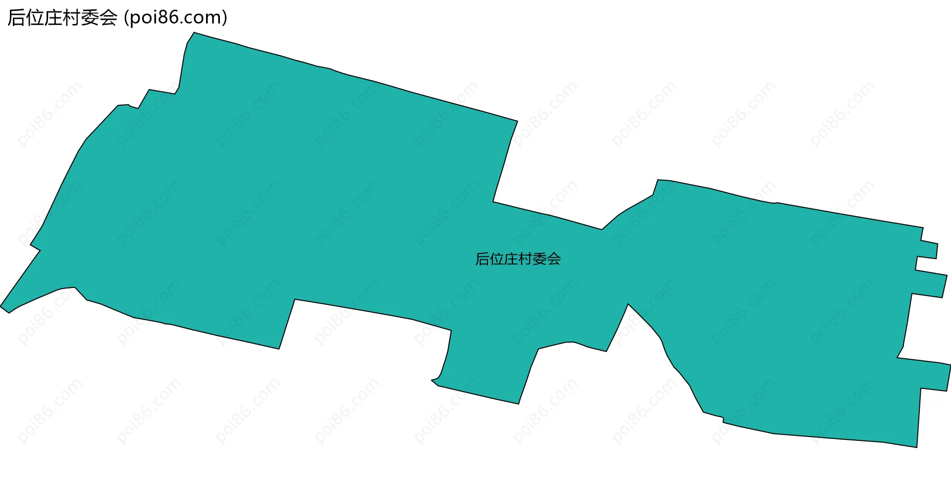 后位庄村委会边界地图