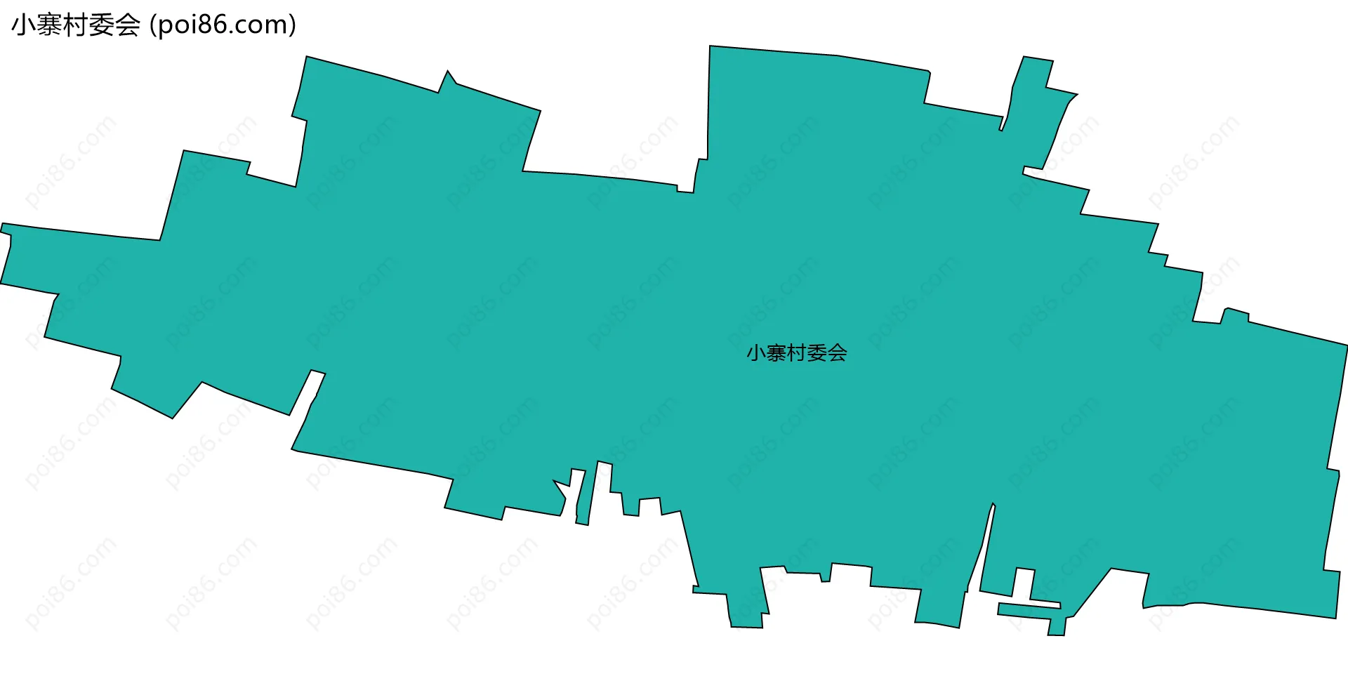 小寨村委会边界地图