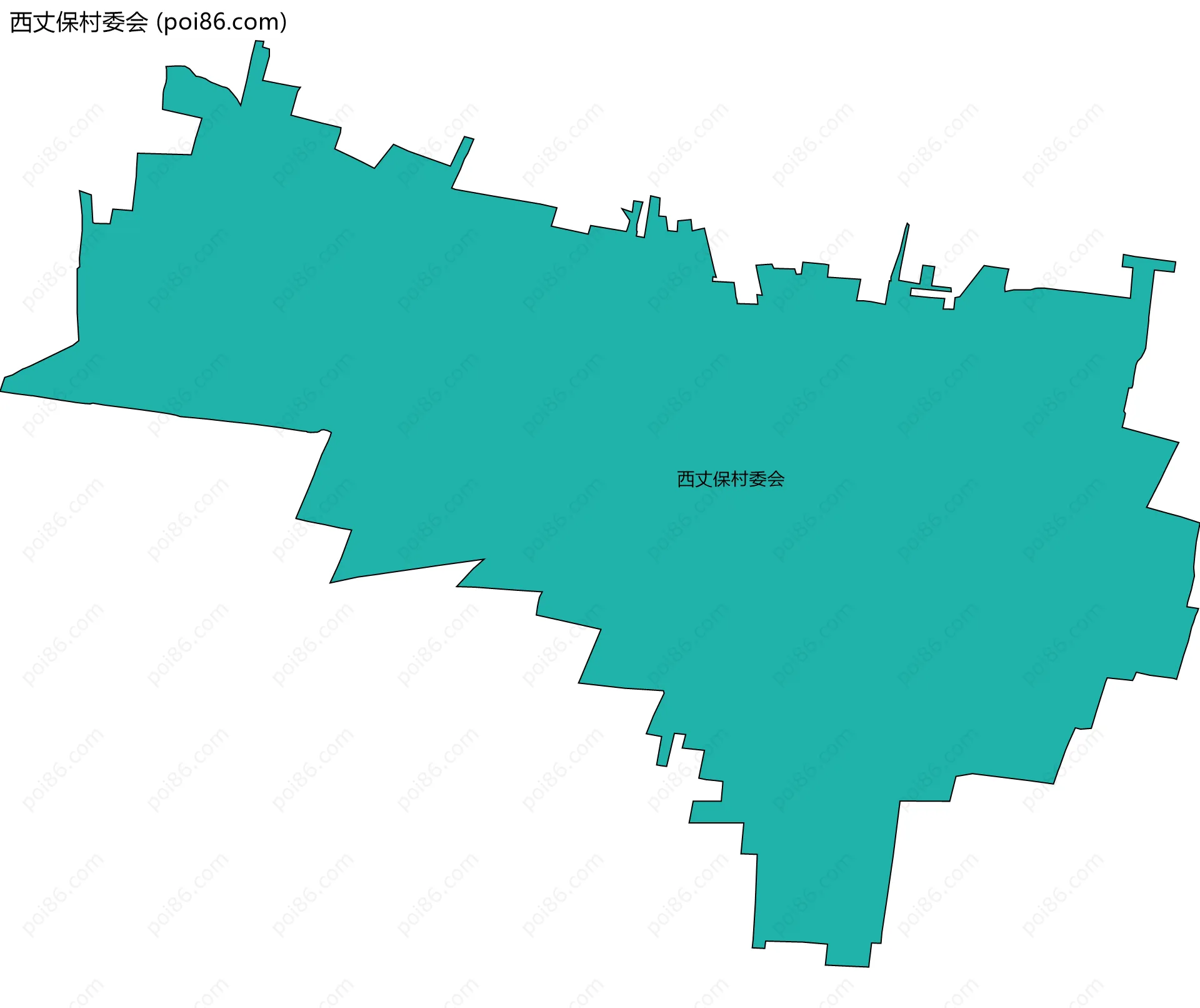 西丈保村委会边界地图