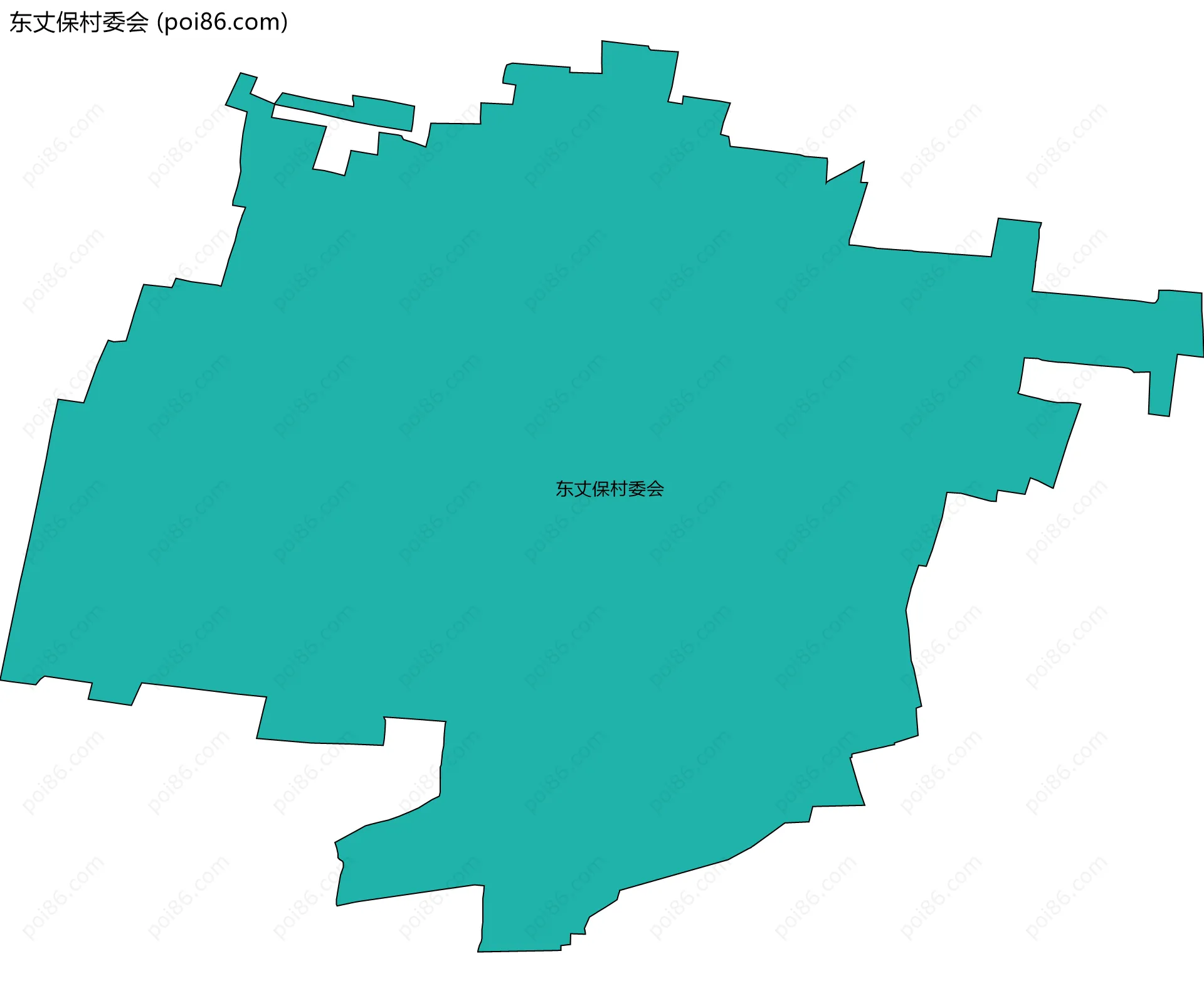 东丈保村委会边界地图