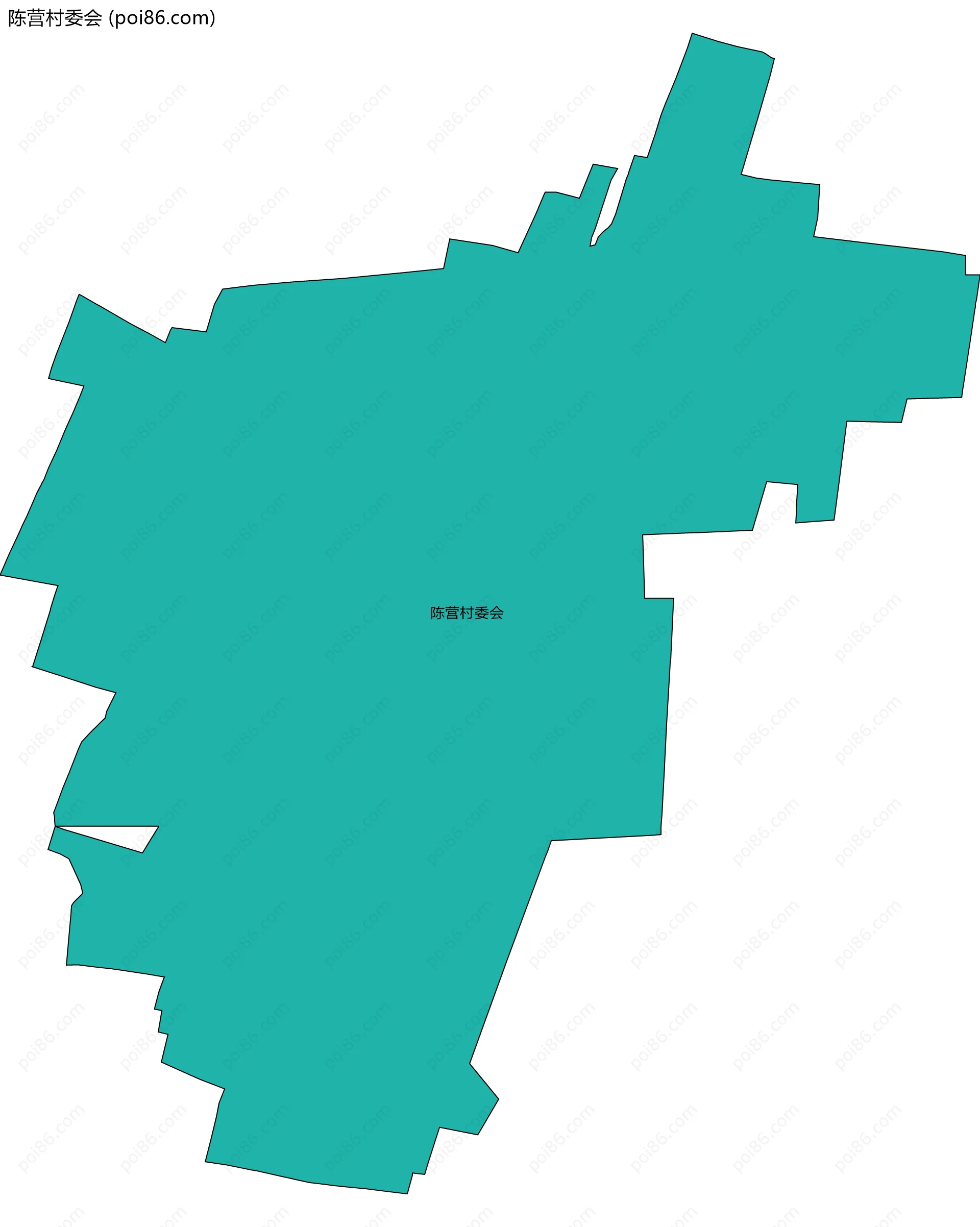陈营村委会边界地图