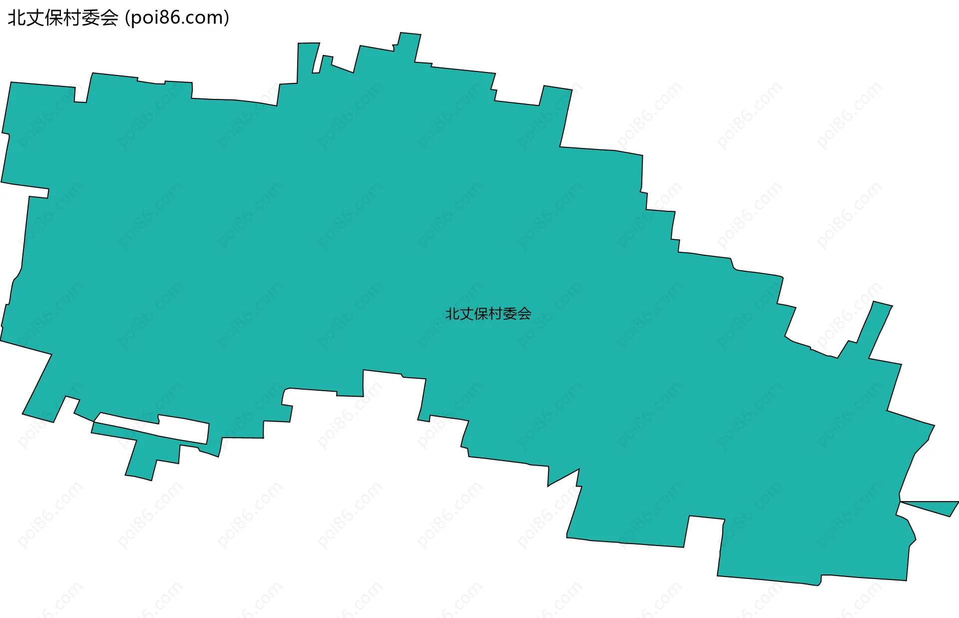 北丈保村委会边界地图