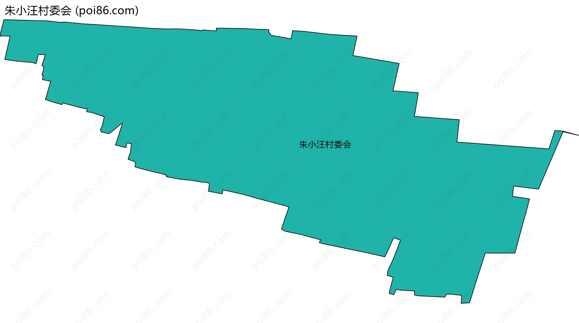 朱小汪村委会边界地图