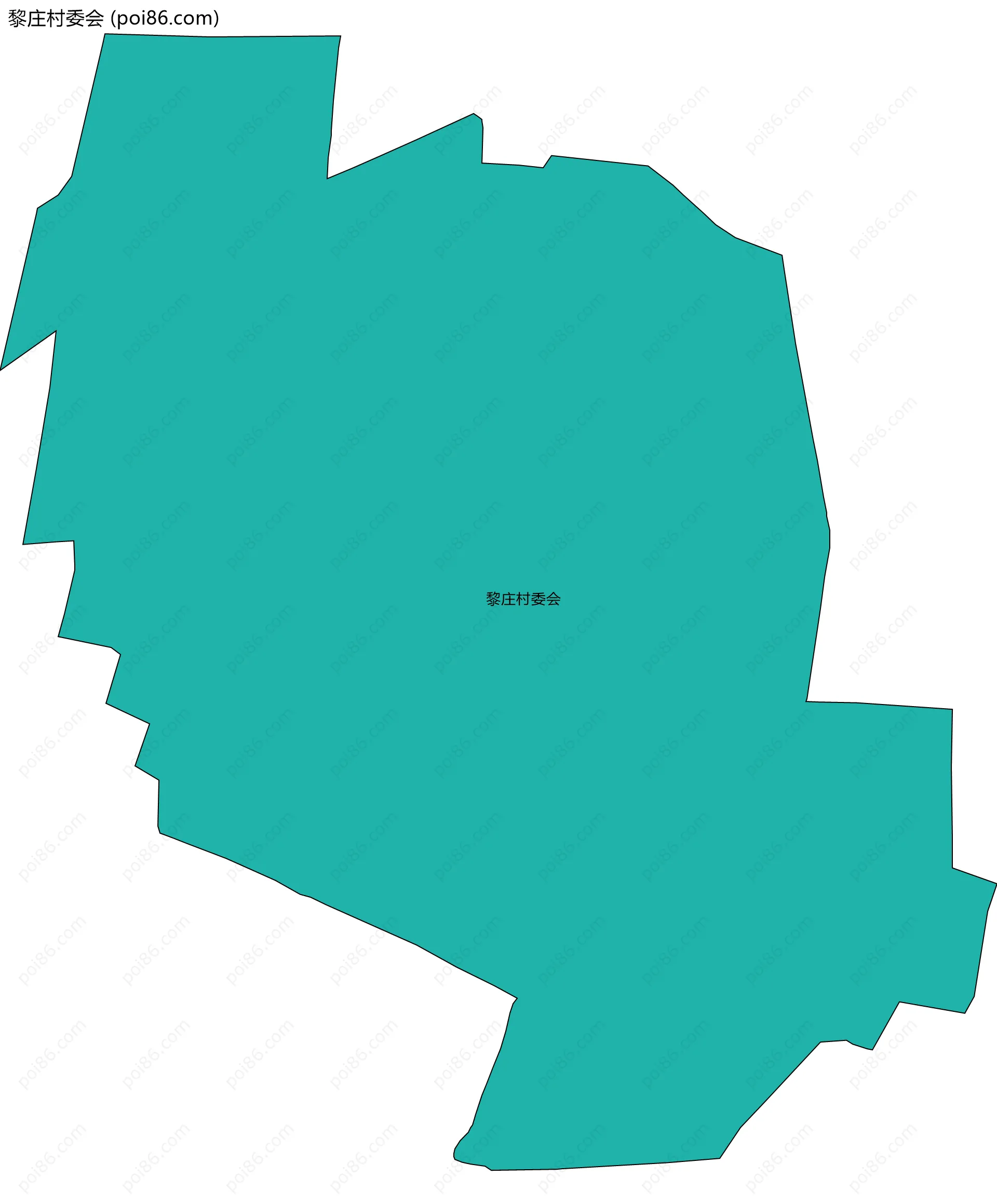 黎庄村委会边界地图