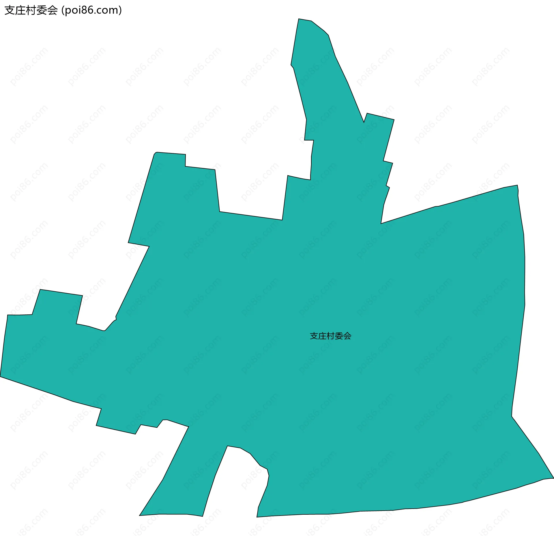 支庄村委会边界地图