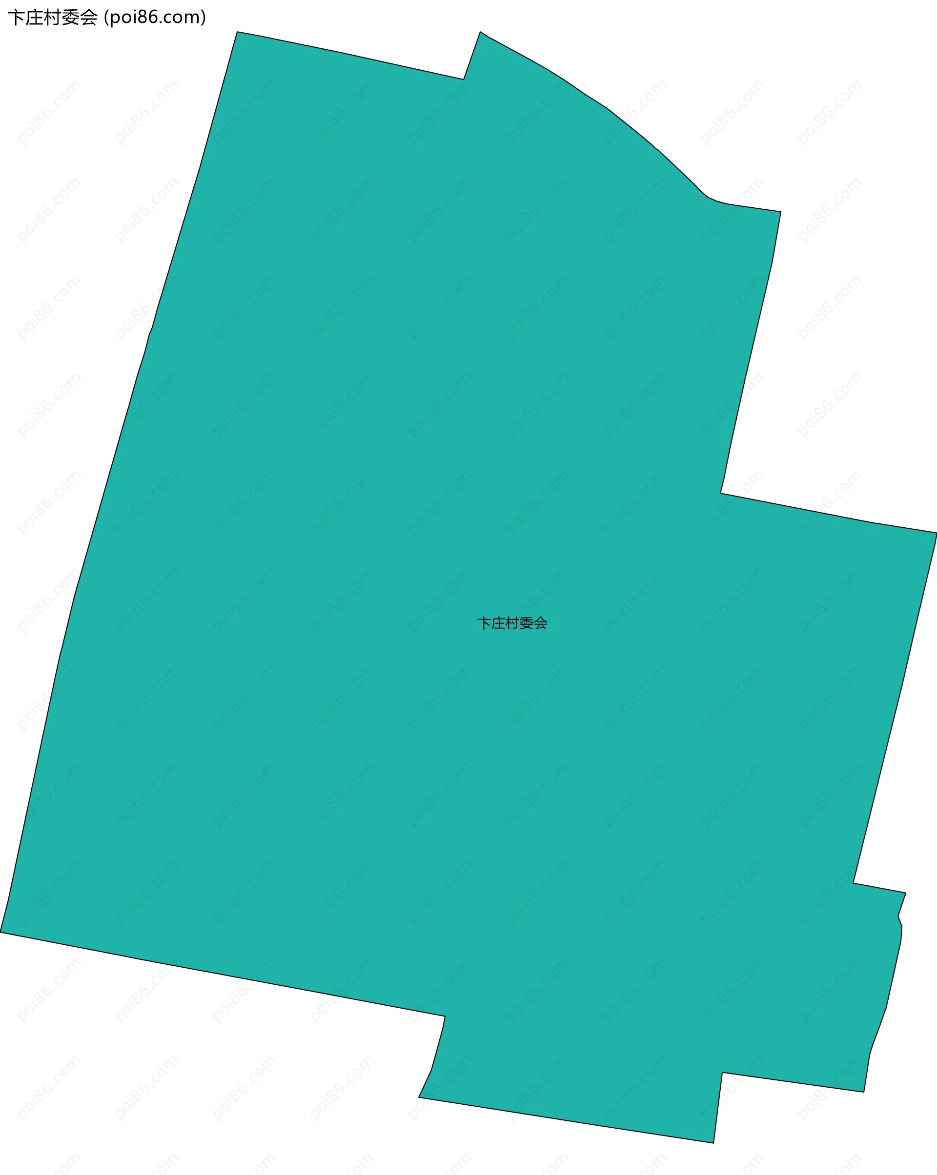 卞庄村委会边界地图