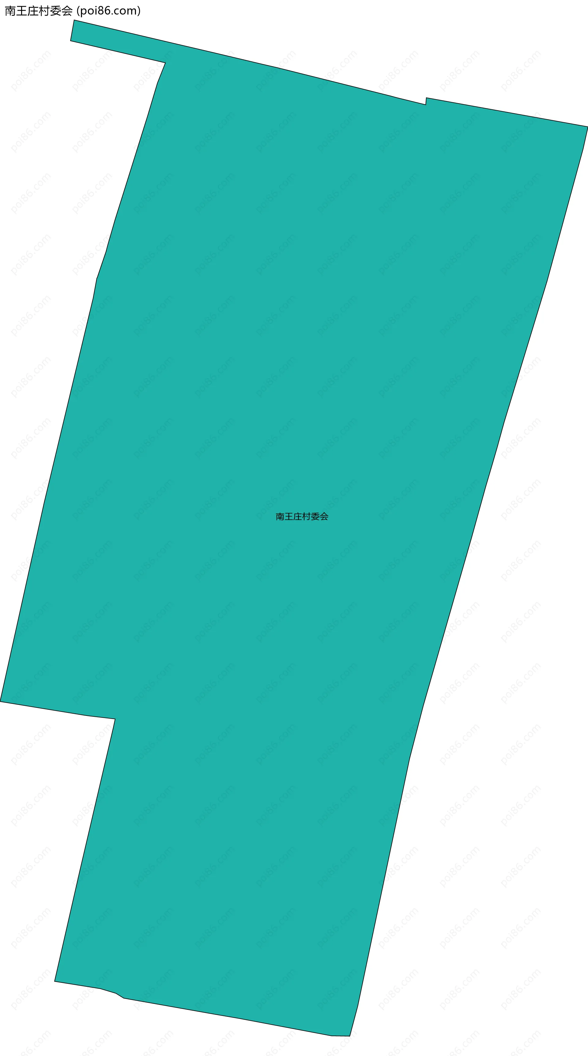 南王庄村委会边界地图