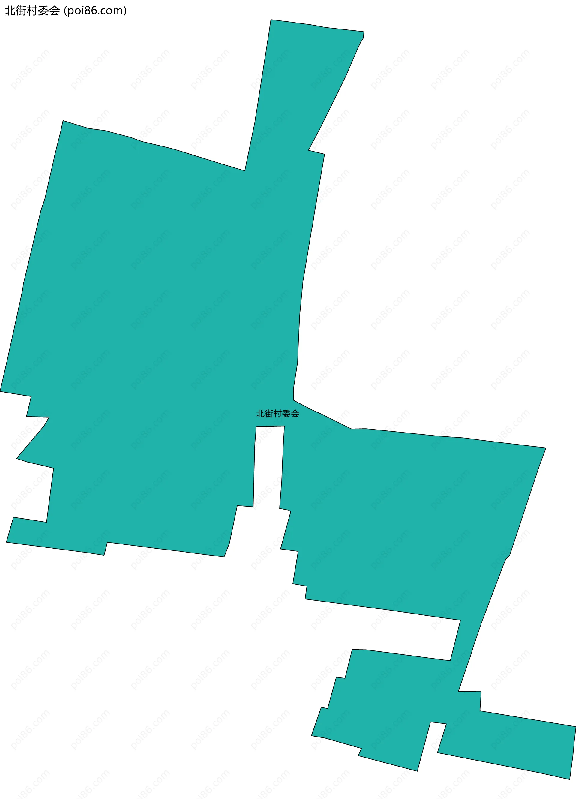 北街村委会边界地图