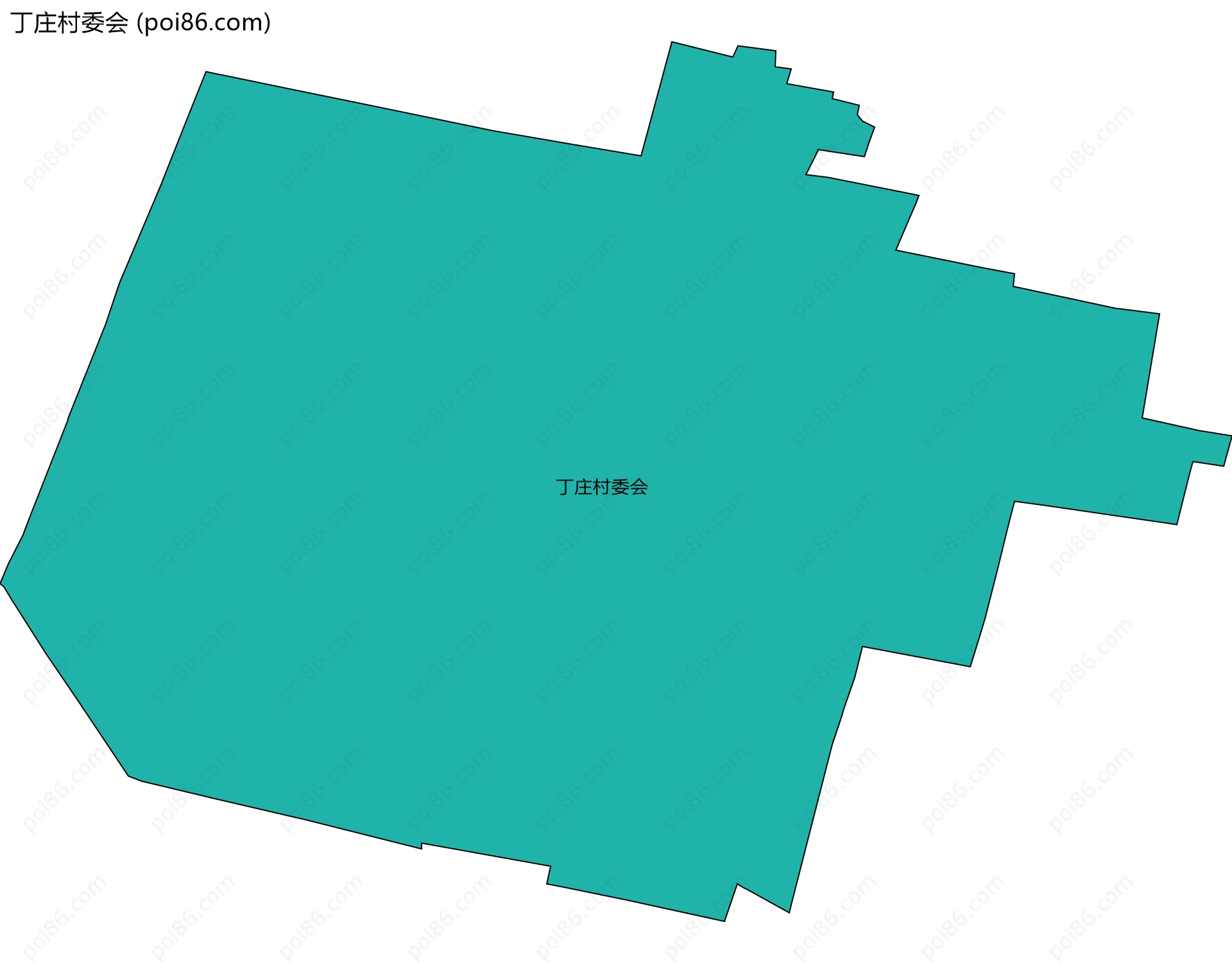 丁庄村委会边界地图
