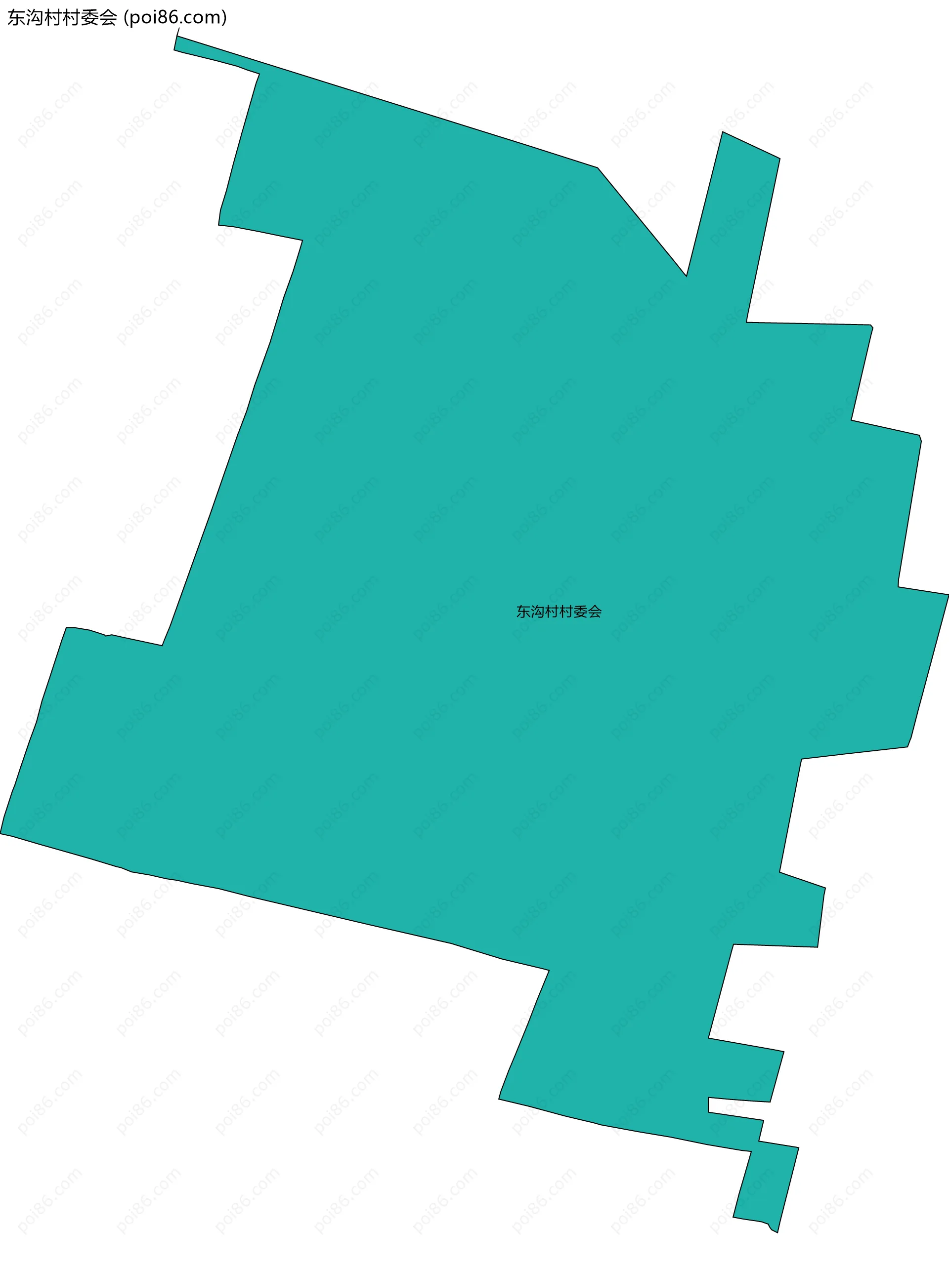 东沟村村委会边界地图