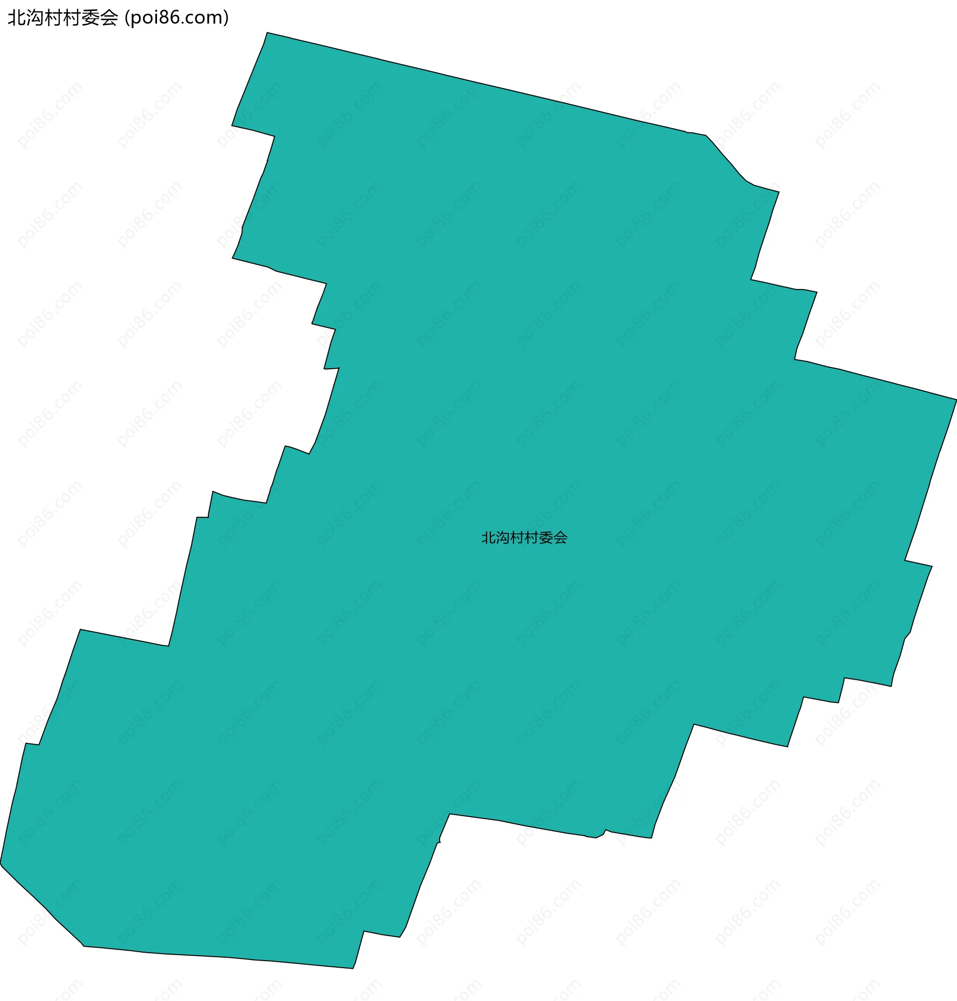 北沟村村委会边界地图