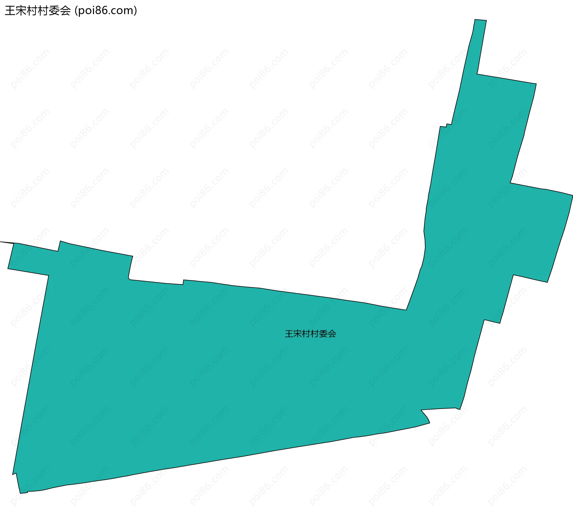 王宋村村委会边界地图