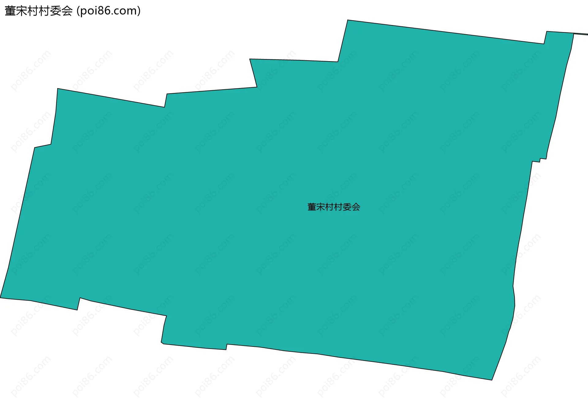 董宋村村委会边界地图
